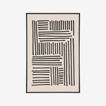 POLE | פרינט דיגיטלי מופשט במסגרת עץ, 14000 ס"מ - KUALA