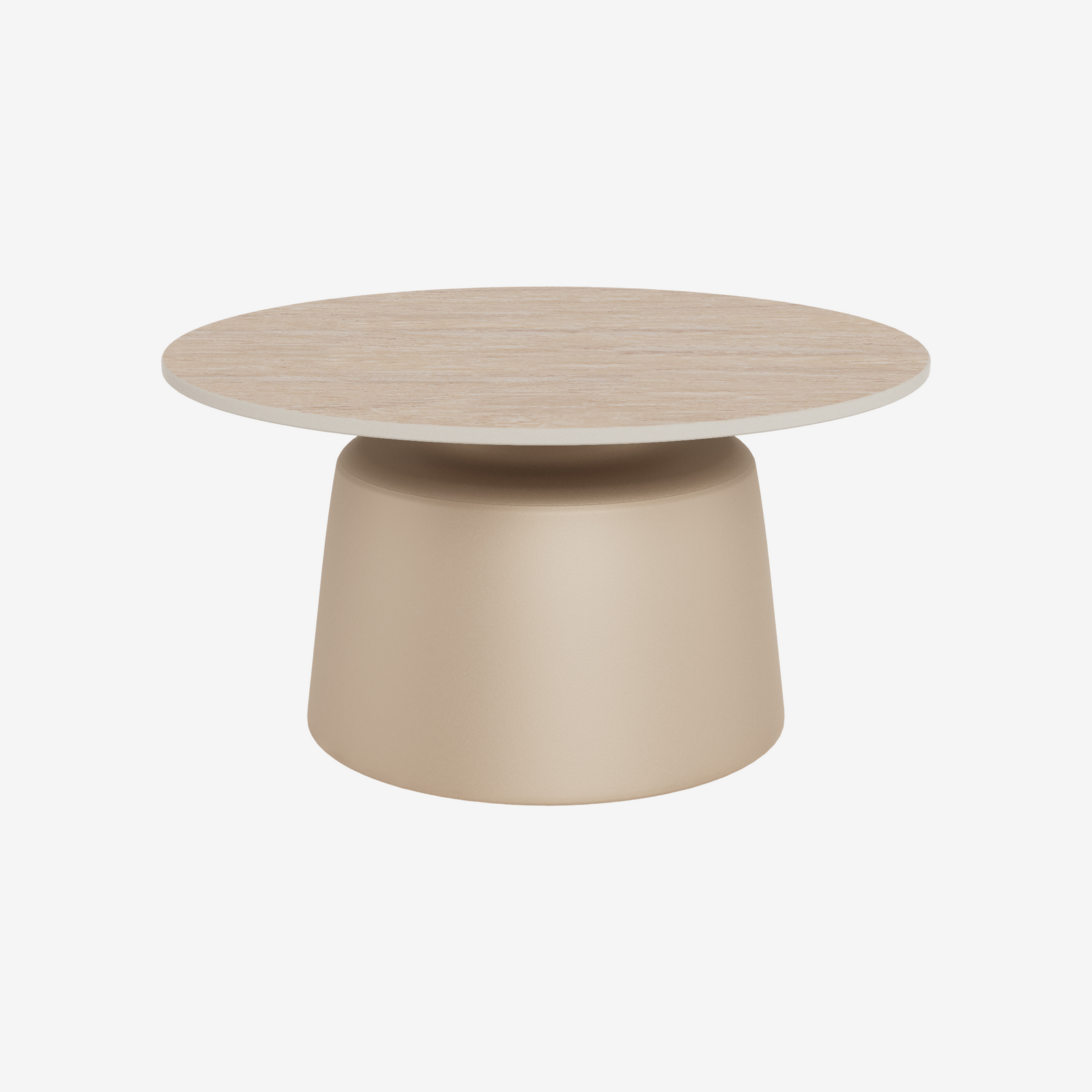 ZESO | שולחן סלון עגול מקרמיקה ומתכת, קוטר 70 ס"מ