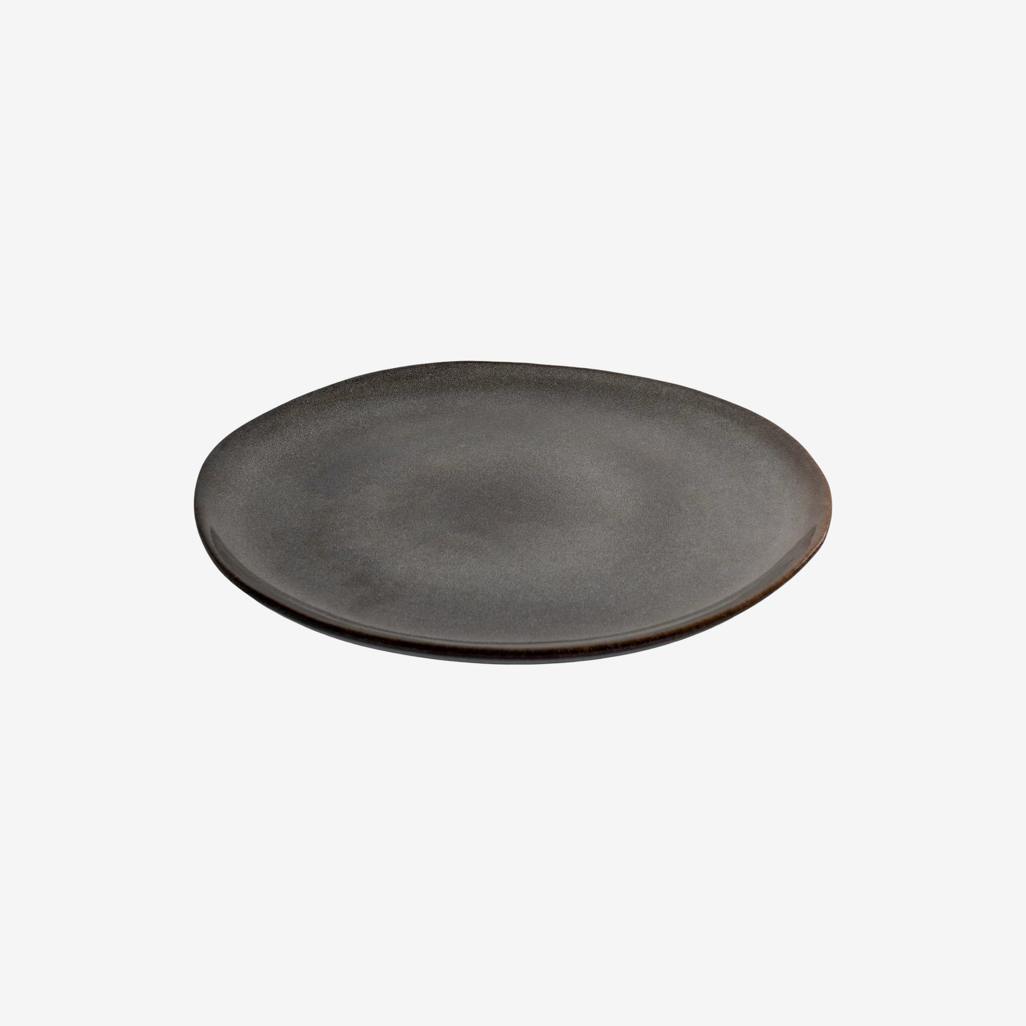 BIVO | סט 4 צלחות קרמיקה בגווני חום ואפור - KUALA