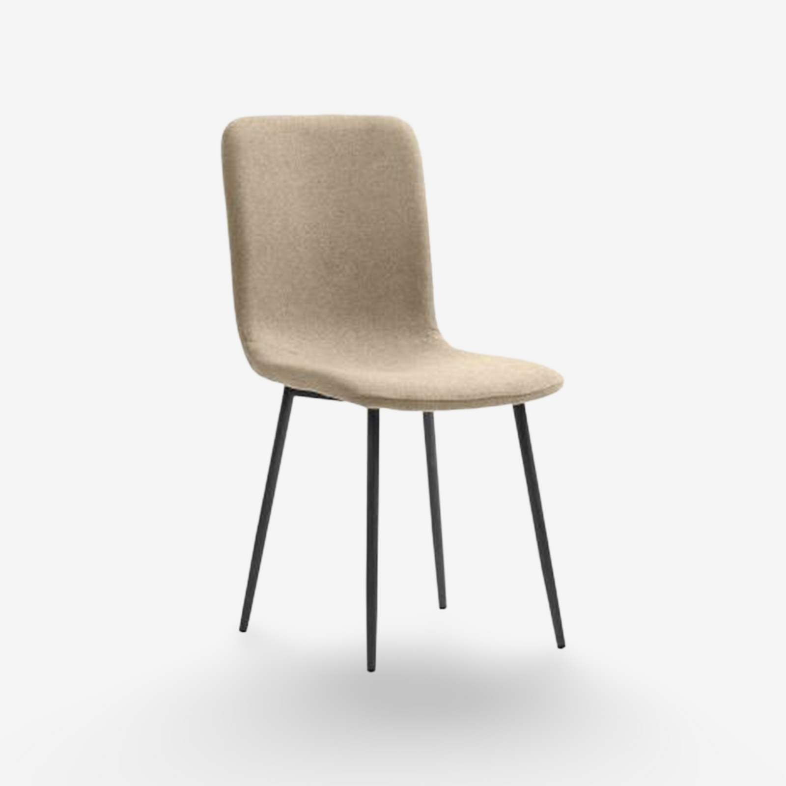 GRIDO | כיסא אוכל מרופד בד אריג בשילוב רגלי מתכת - KUALA