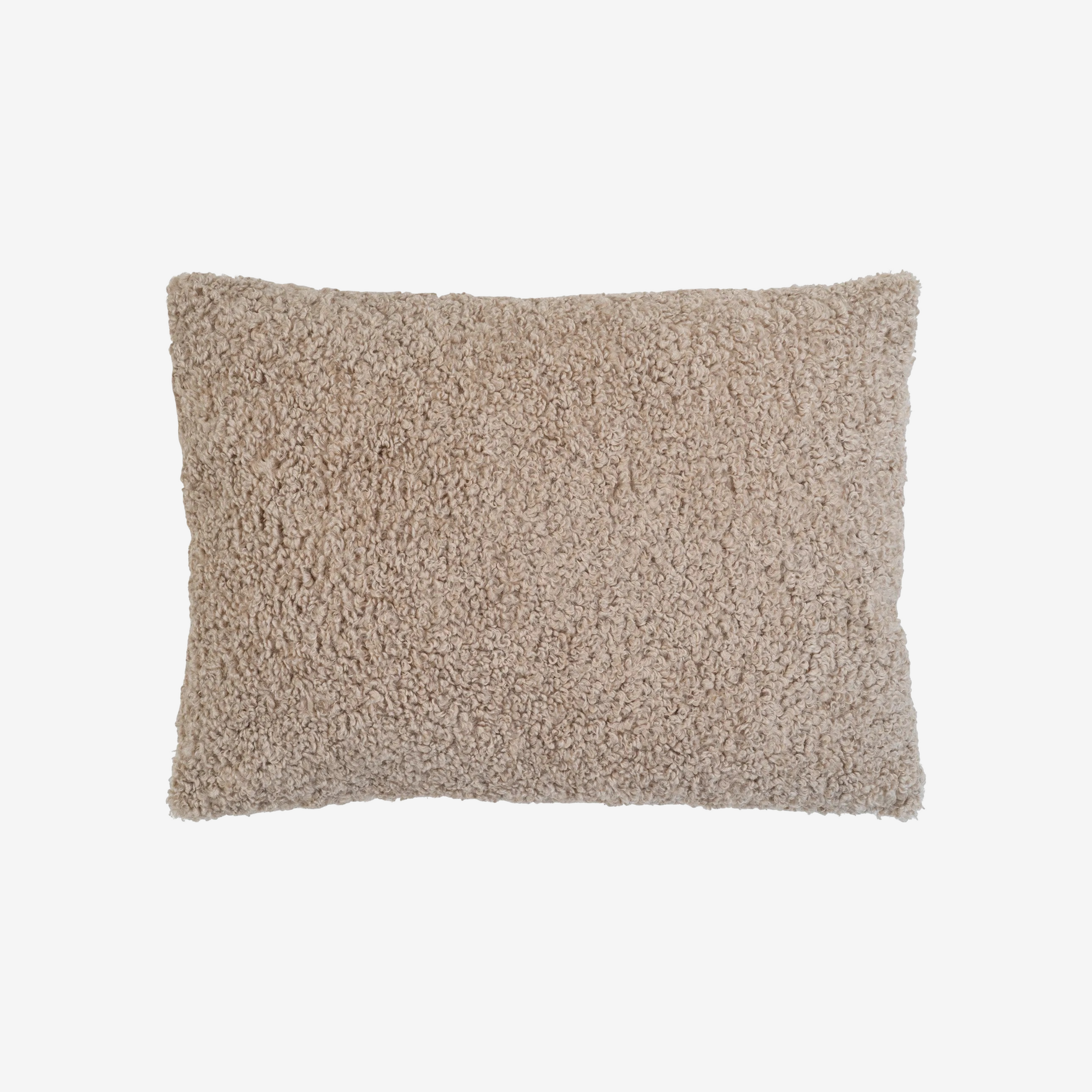 ELAR | כרית מבד בוקלה בגוון חום אפור - KUALA