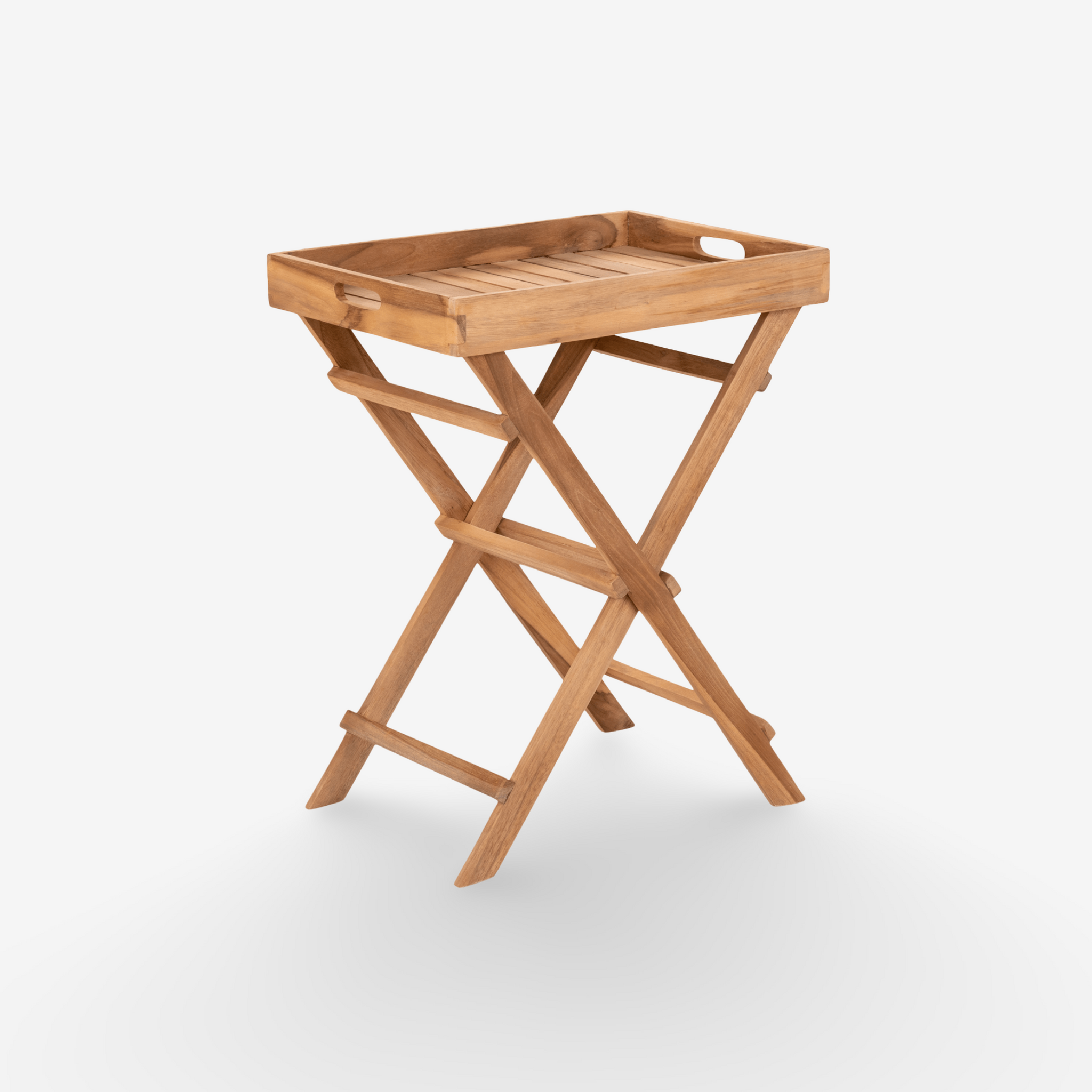 OLMI | מגש צד מתקפל מעץ טיק - KUALA