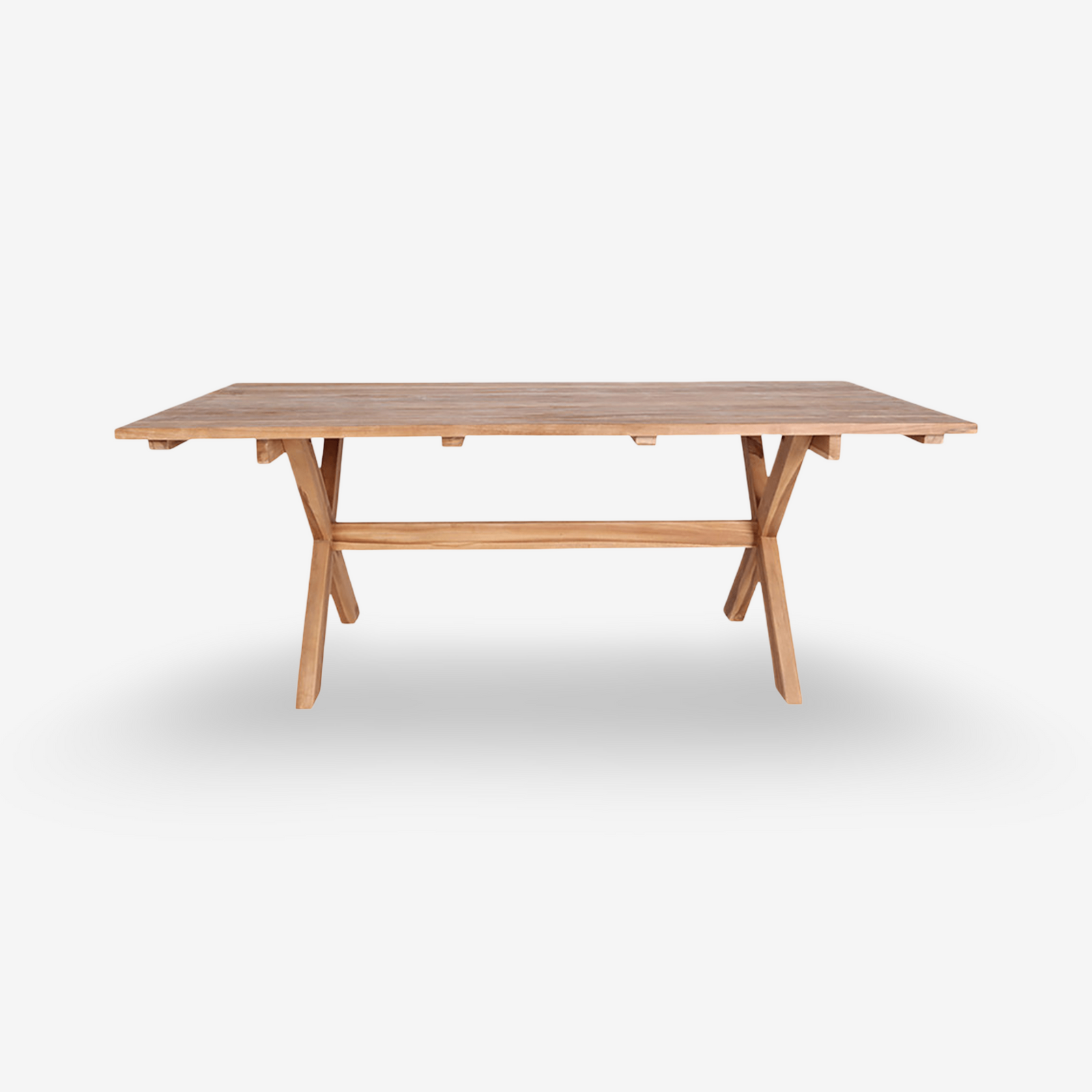 OMARA | שולחן אוכל מעץ טיק לאירוח גן - KUALA