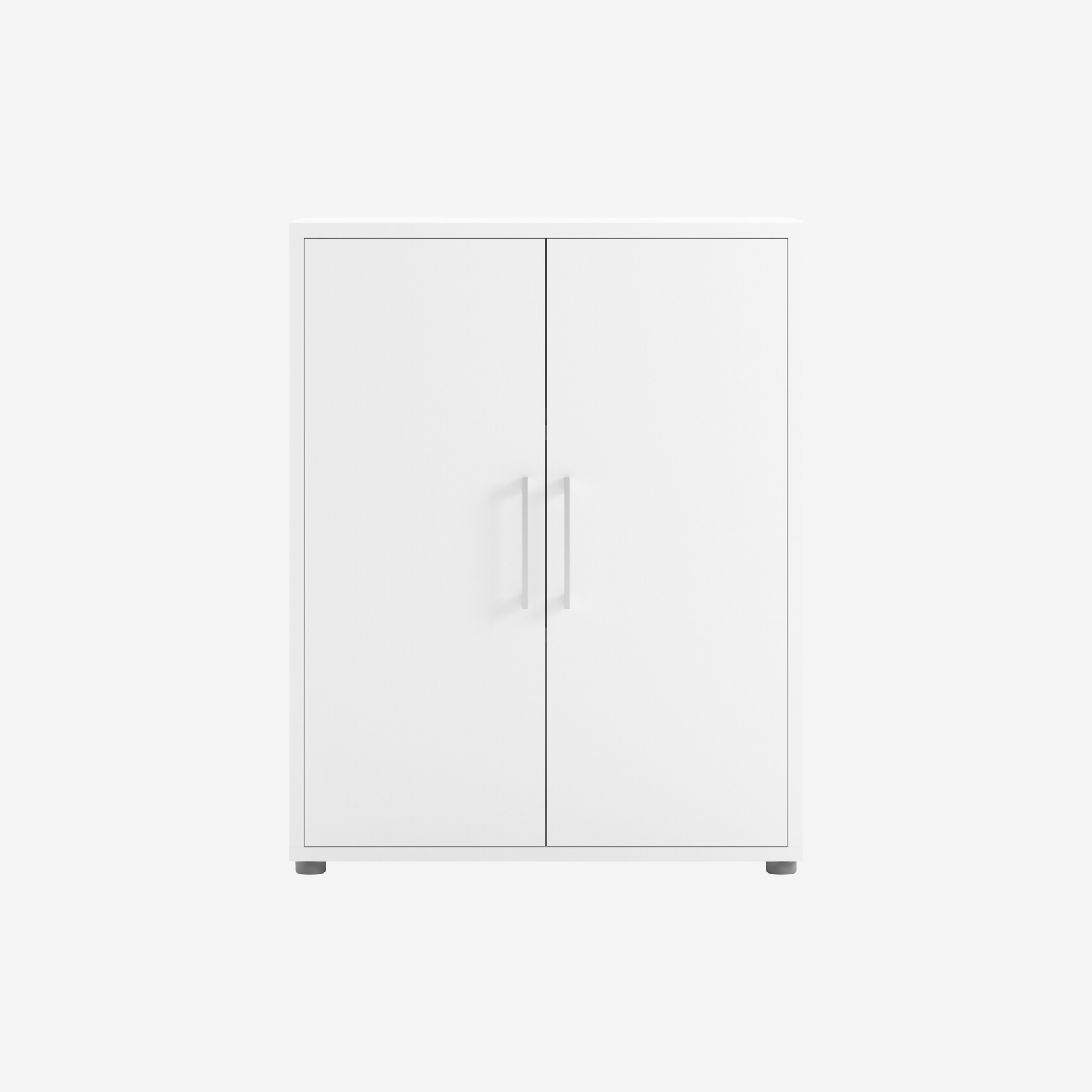 RAKI | יחידת מדפים ממלמין, עם מדפים סגורים