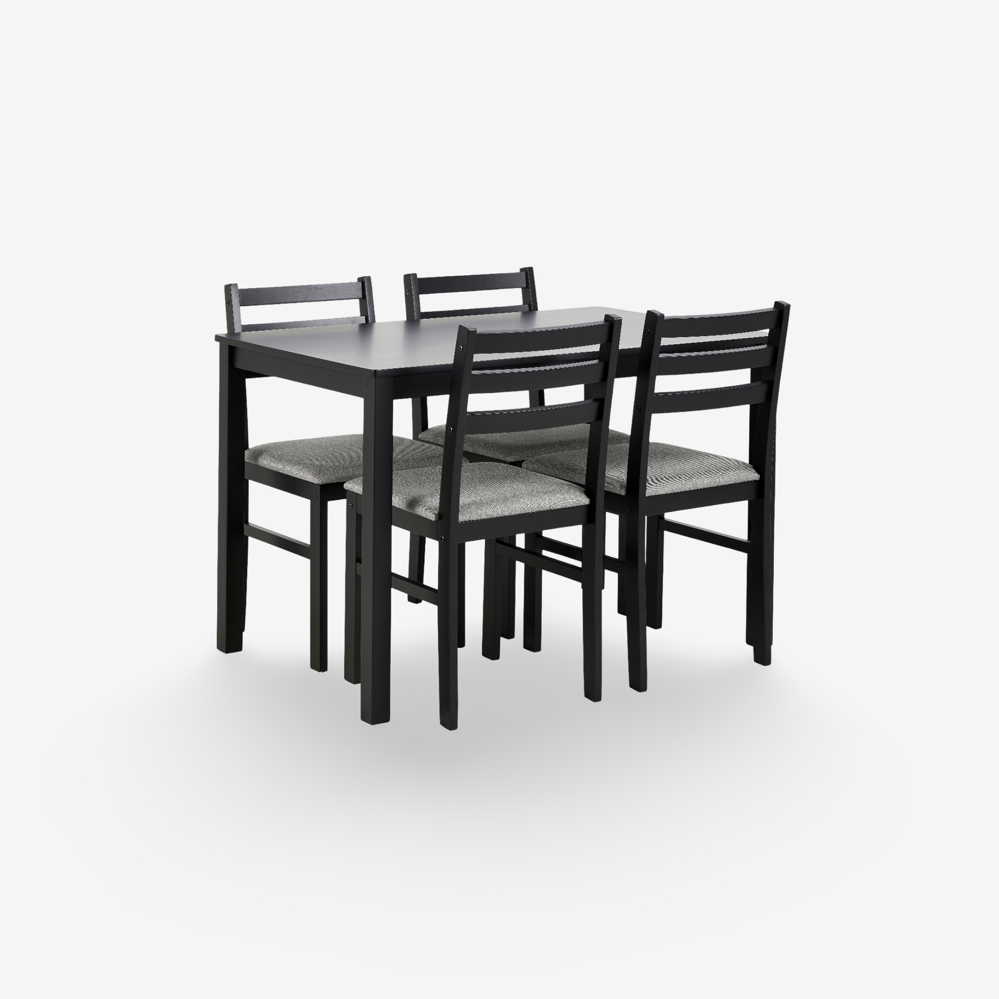 SLECA | שולחן אוכל מלבני 110/70 ס"מ, עד 4 סועדים עם 4 כיסאות - KUALA