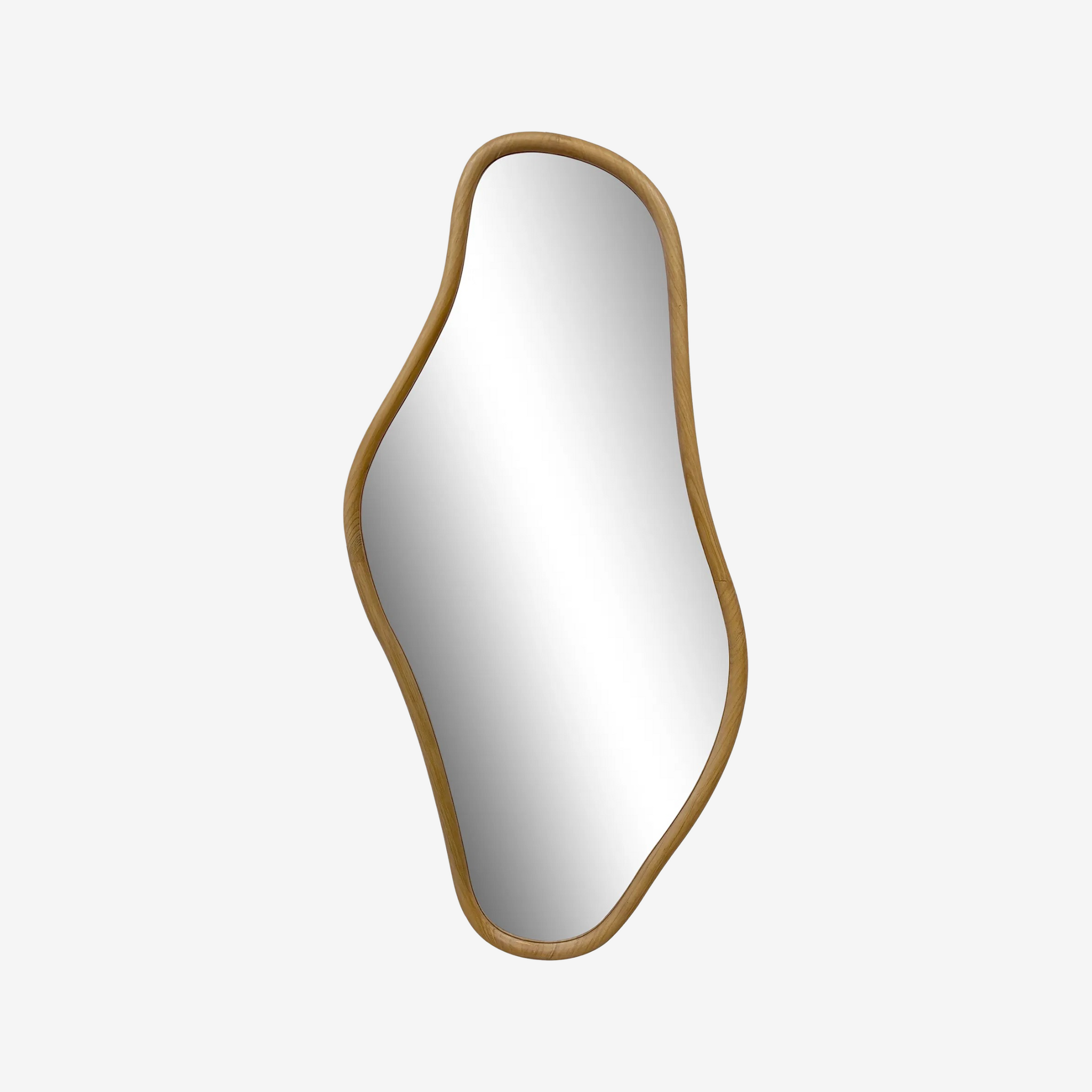 WOD | מראה אמורפית עם מסגרת עץ אורן - KUALA