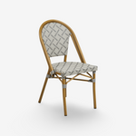 ROMU | כיסא אוכל מאלומיניום בשילוב טקסטילן - KUALA