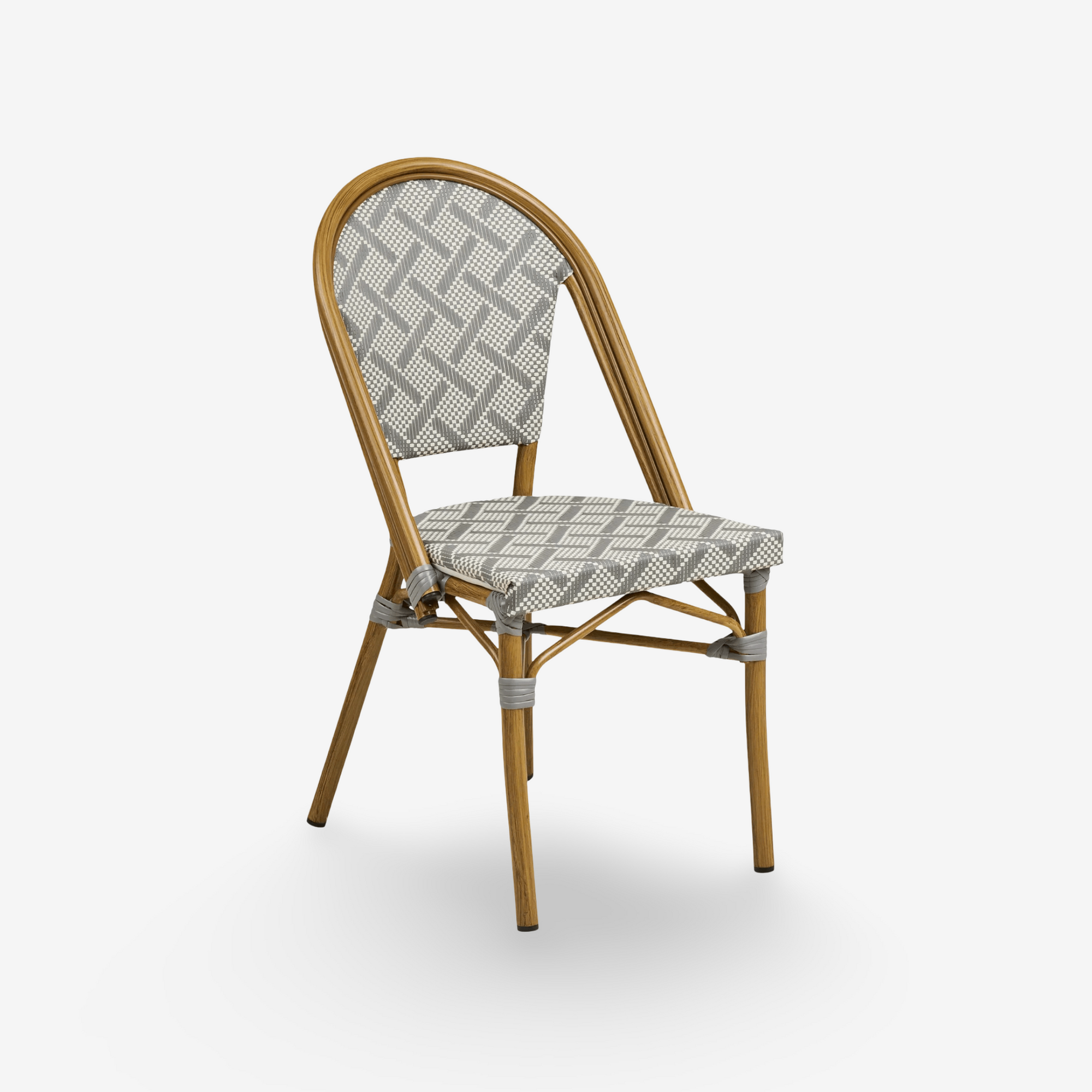 ROMU | כיסא אוכל מאלומיניום בשילוב טקסטילן - KUALA