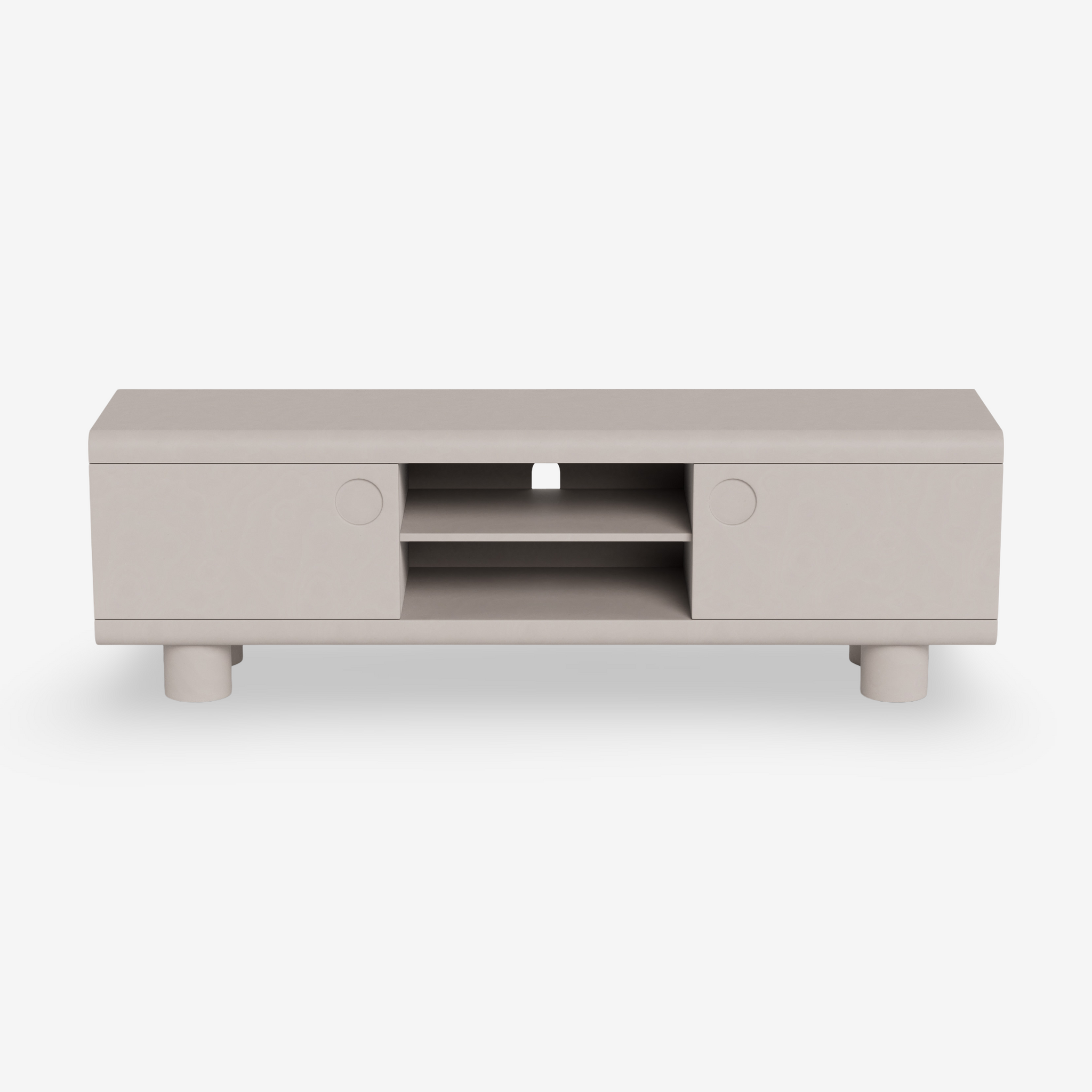 BENTOR | מזנון מעץ עם 2 מדפים פתוחים ו-2 דלתות - KUALA