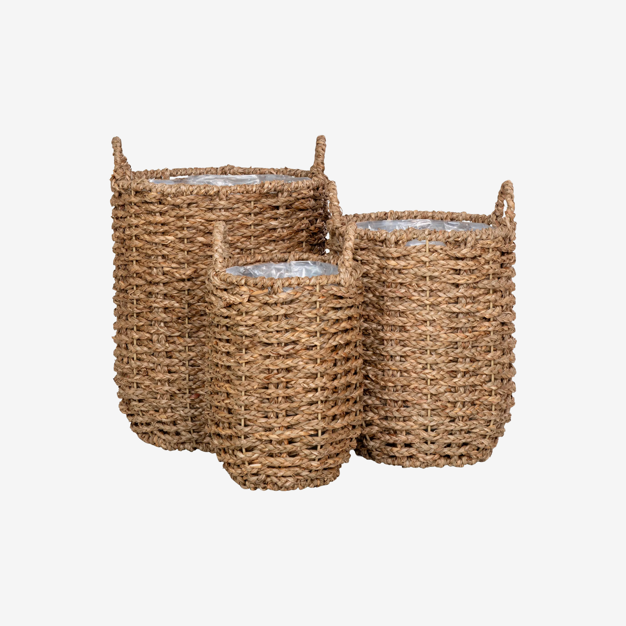 IVRO | סט 3 עציצים בגוון טבעי - KUALA