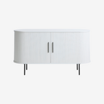 JIRO | שידת אחסון מעץ ומתכת, עם מדפים סגורים