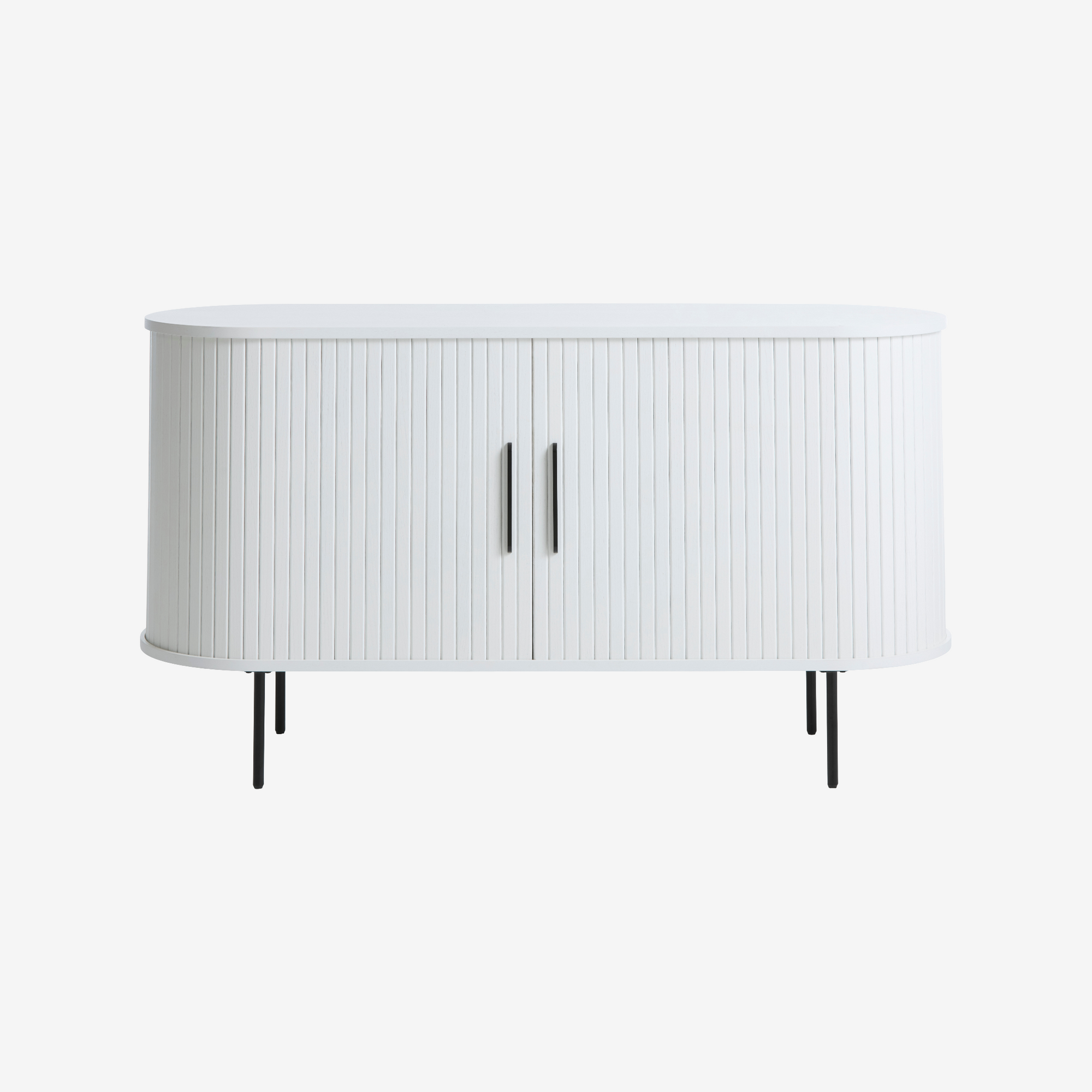 JIRO | שידת אחסון מעץ ומתכת, עם מדפים סגורים