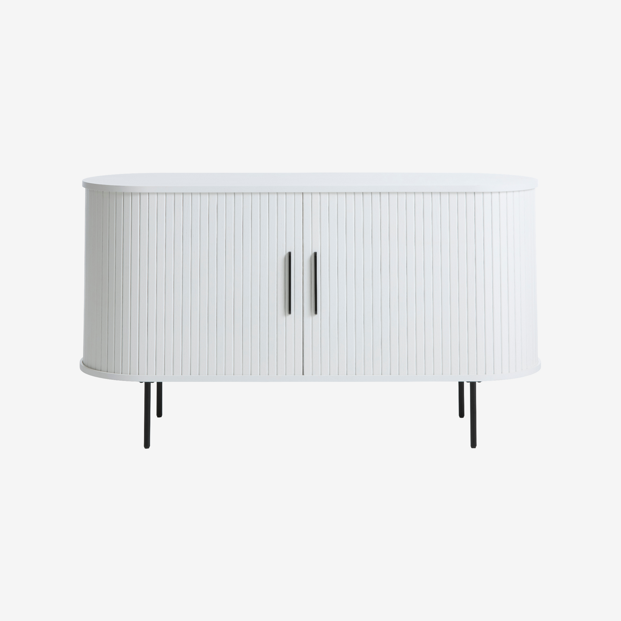 JIRO | שידת אחסון מעץ ומתכת, עם מדפים סגורים