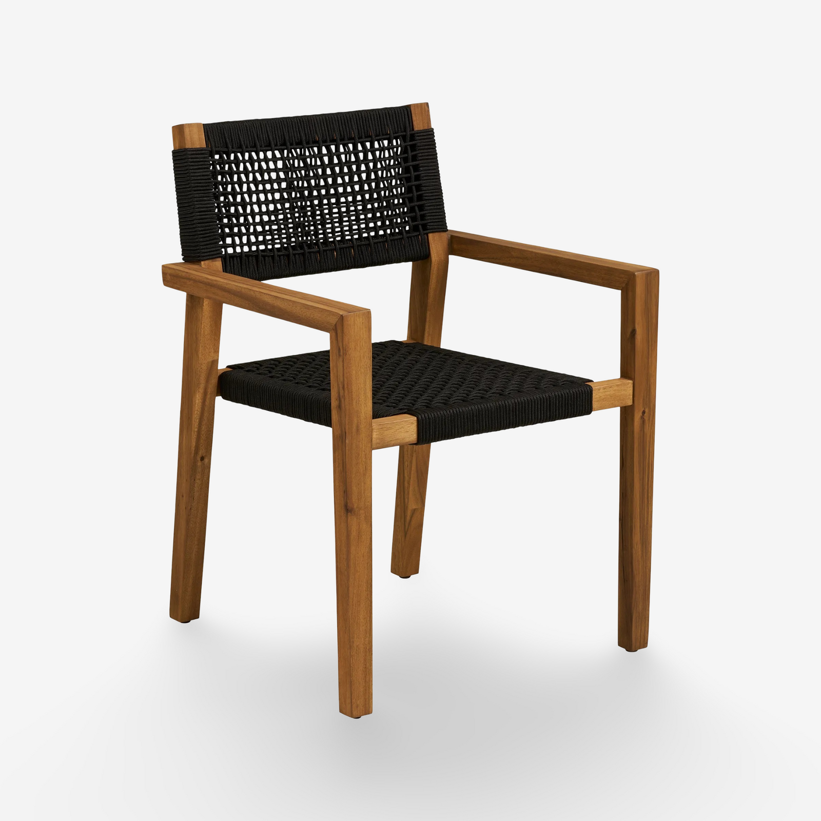 ARINN |  כיסא אוכל מעץ שיטה בשילוב חבלים - KUALA