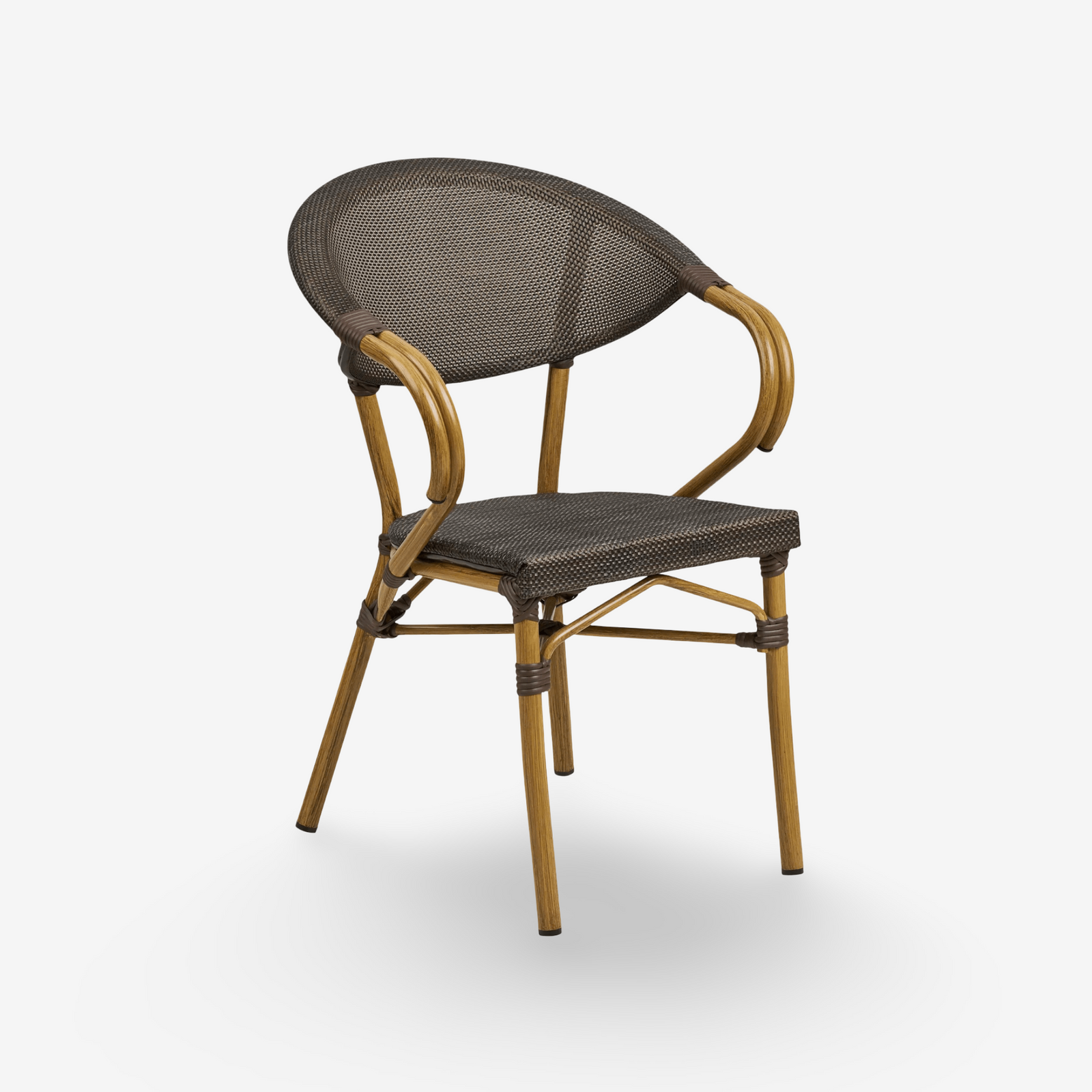 YEBISO | כיסא אוכל מאלומיניום בשילוב טקסטילן - KUALA