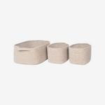 HANO | 'סט סלסלות אחסון מכותנה בגוון בז - KUALA