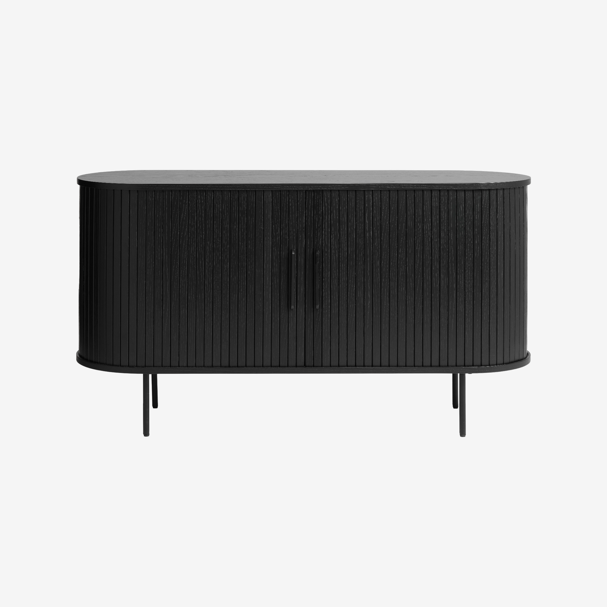 JIRO | שידת אחסון מעץ ומתכת, עם מדפים סגורים