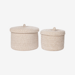 GILO | 'סט סלסילות מכותנה עם מכסה בגוון בז - KUALA