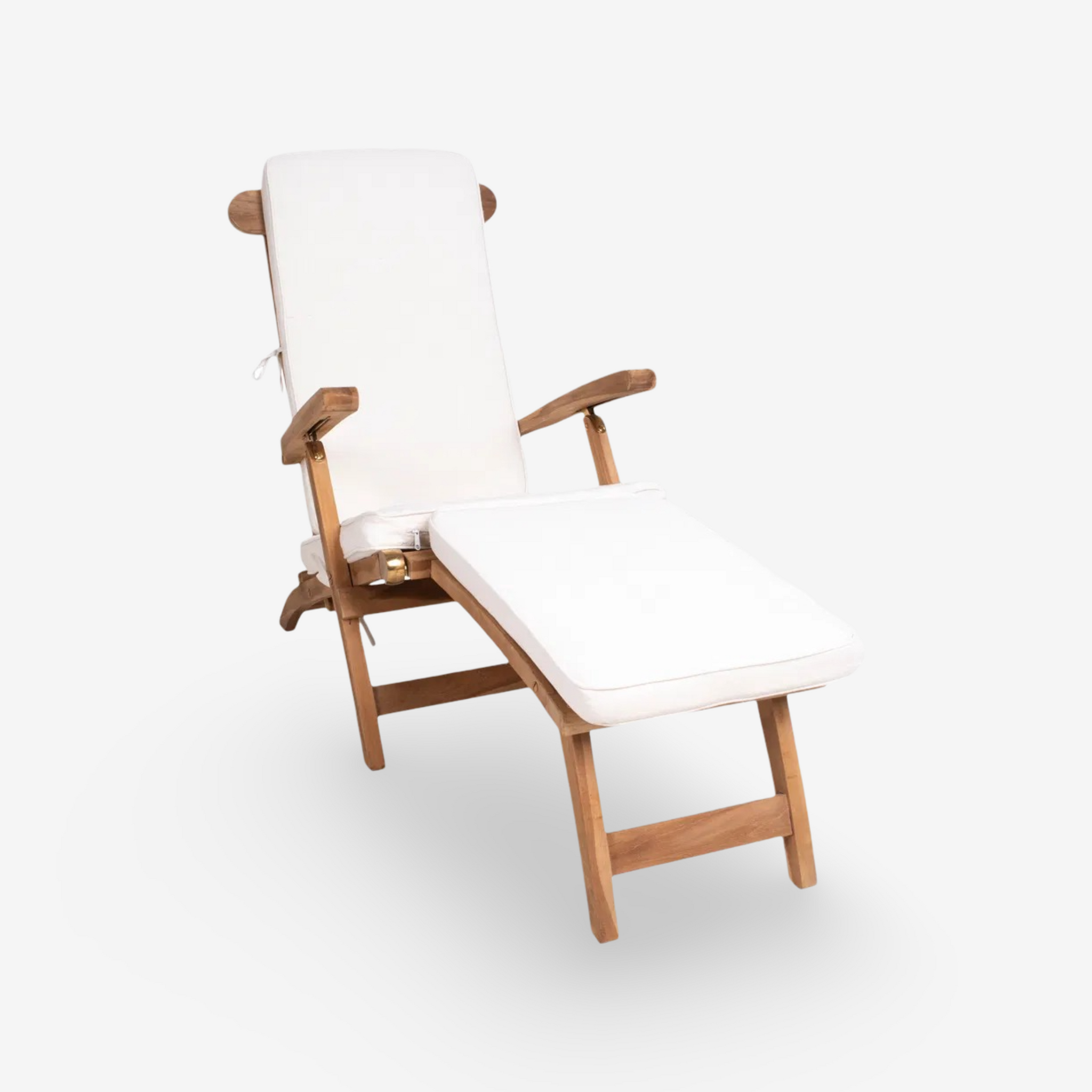 CAL | כיסא נוח מעץ טיק לגינה, עם כריות - KUALA