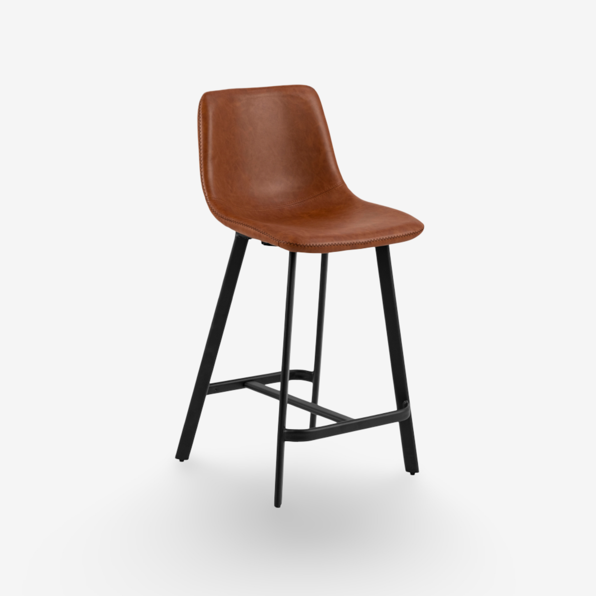 COMPAS |  כיסא בר מודרני מרופד בבד דמוי עור - KUALA