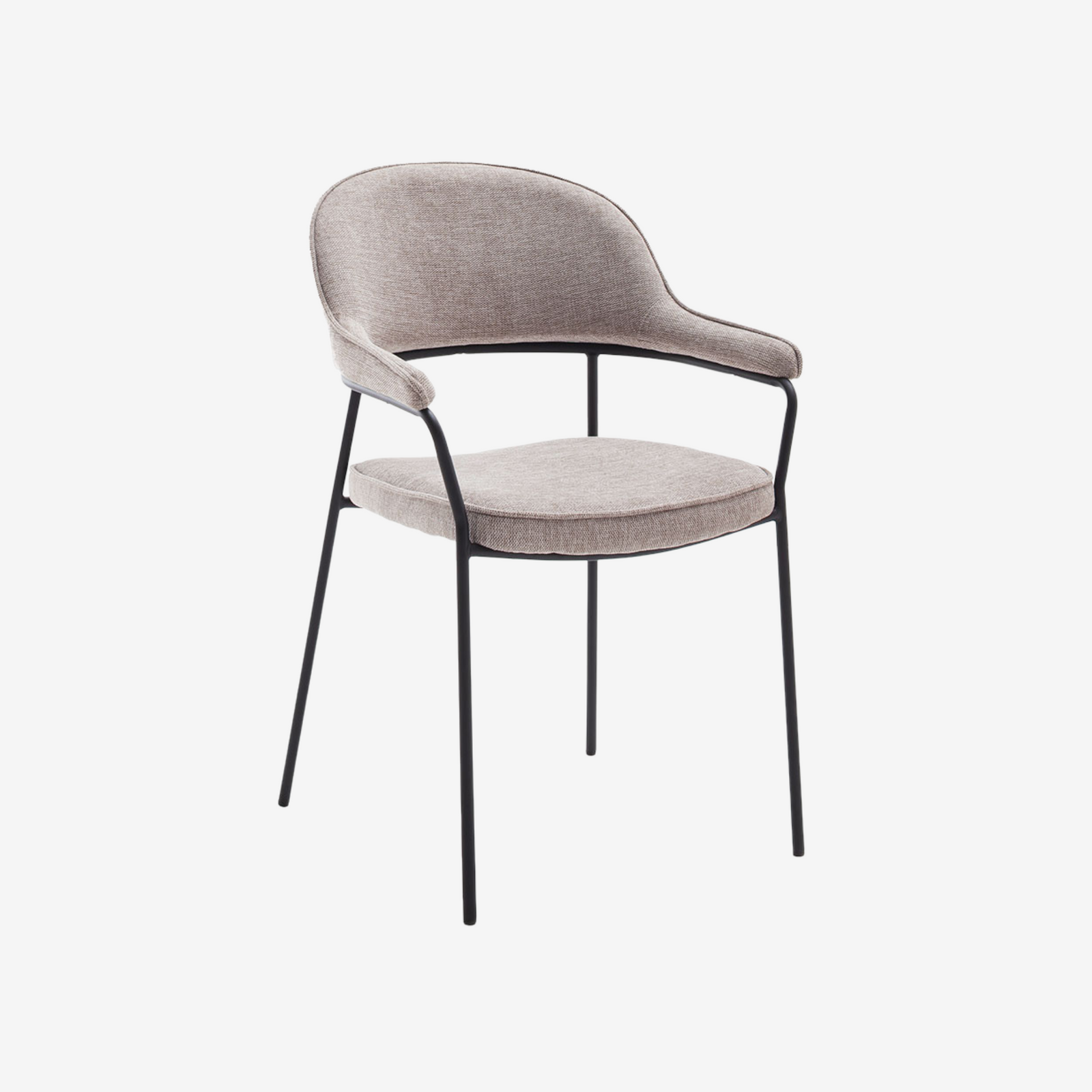 MUSUTO | כיסא מודרני מרופד עם משענת מעוגלת