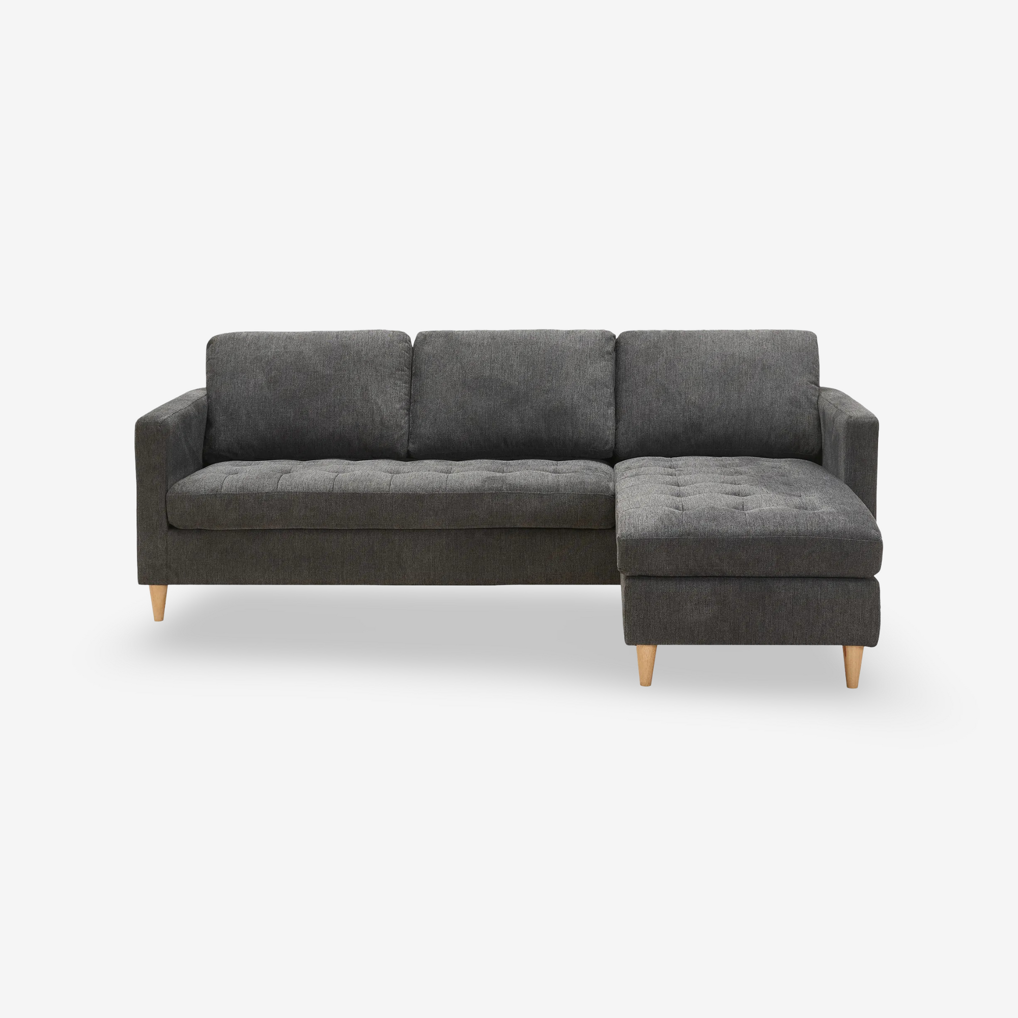 CALM | ספת שזלונג מודולרי מרופדת בבד אריג, רוחב 219 ס"מ - KUALA