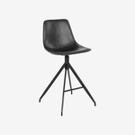 CABINA | כיסא בר מרופד בבד דמוי עור