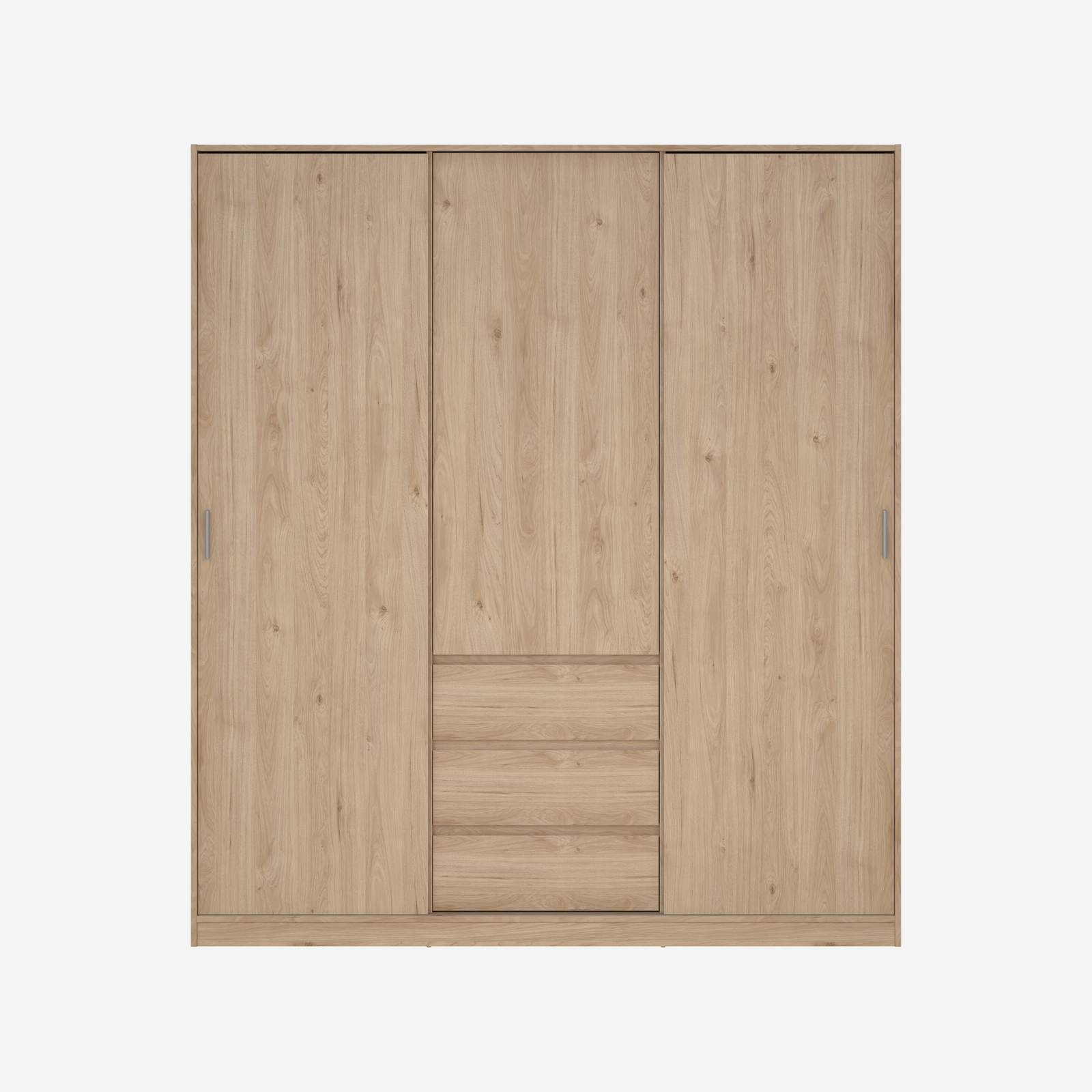 TYRHA | ארון 3 דלתות ו-3 מגירות, בחיפוי מלמין