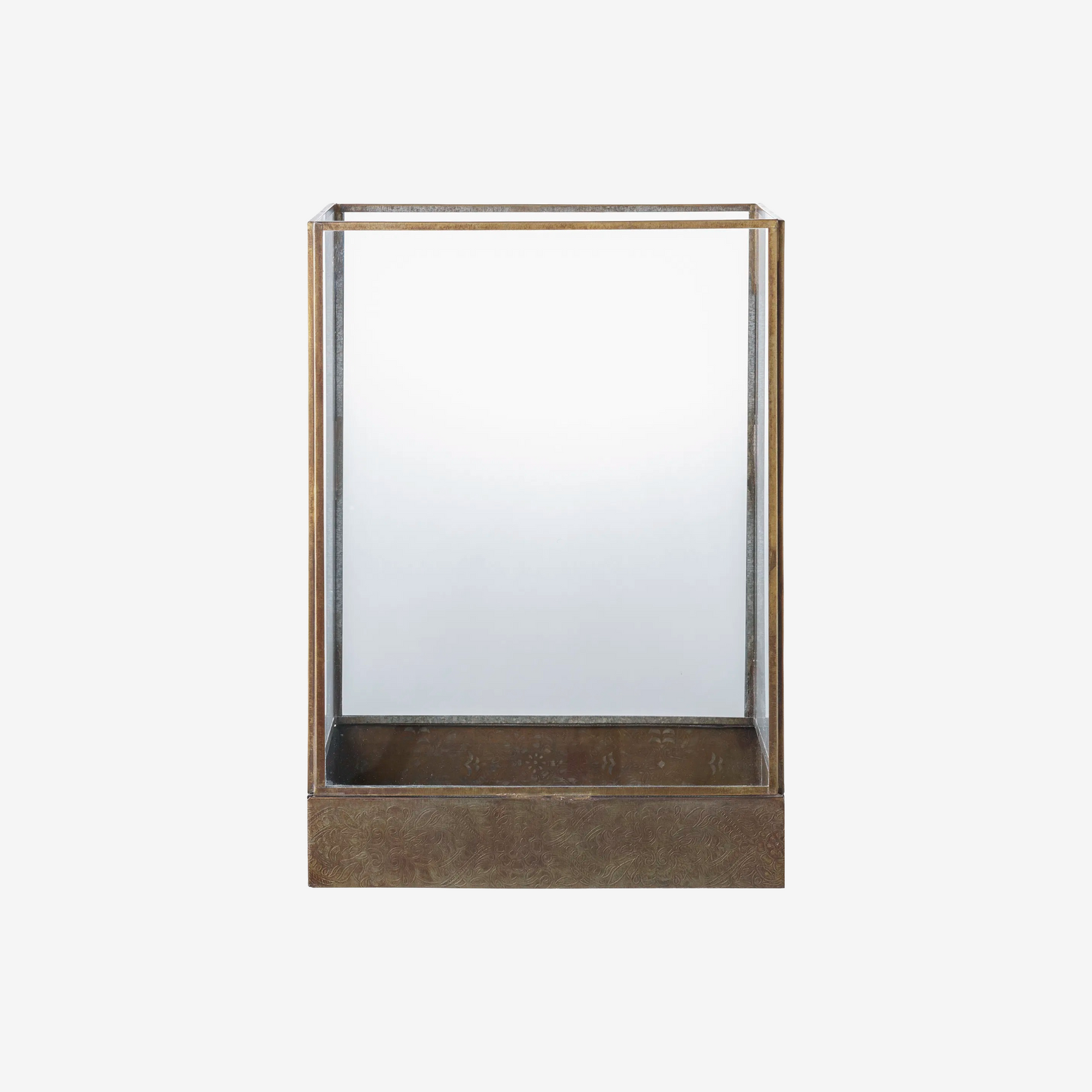 ELNA | עששית זכוכית ומתכת בגוון פליז עתיק - KUALA