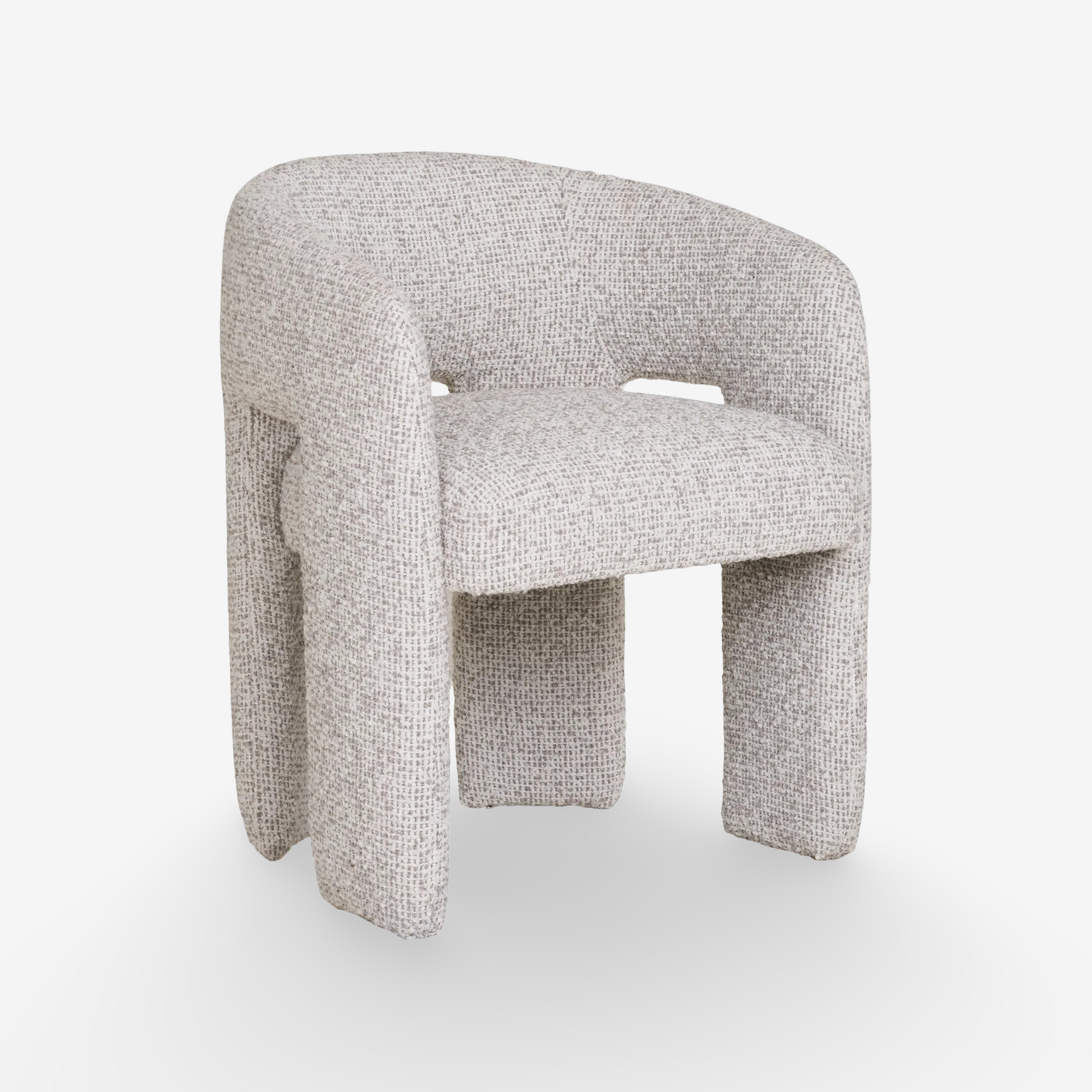 GRYD | כיסא עם משענות יד מרופד בבד אריג - KUALA