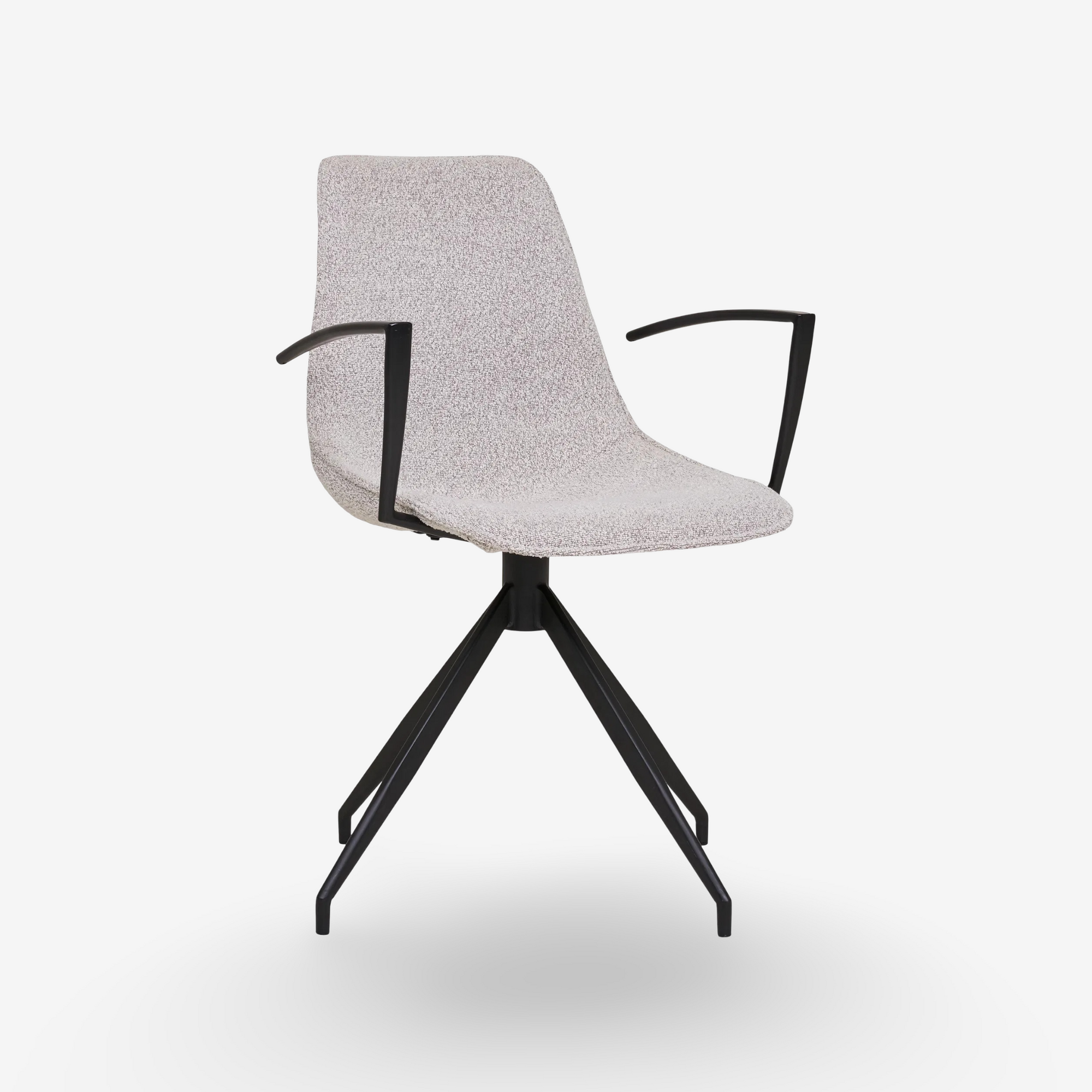 NOTEN | כיסא מסתובב מרופד בבד בוקלה - KUALA