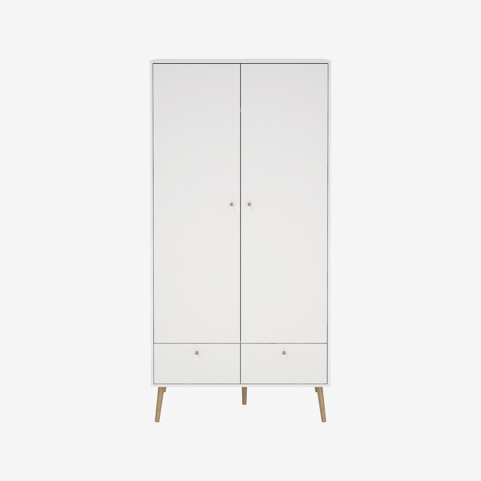 EIRRUD | ארון פתיחה 2 דלתות ו-2 מגירות, בחיפוי מלמין