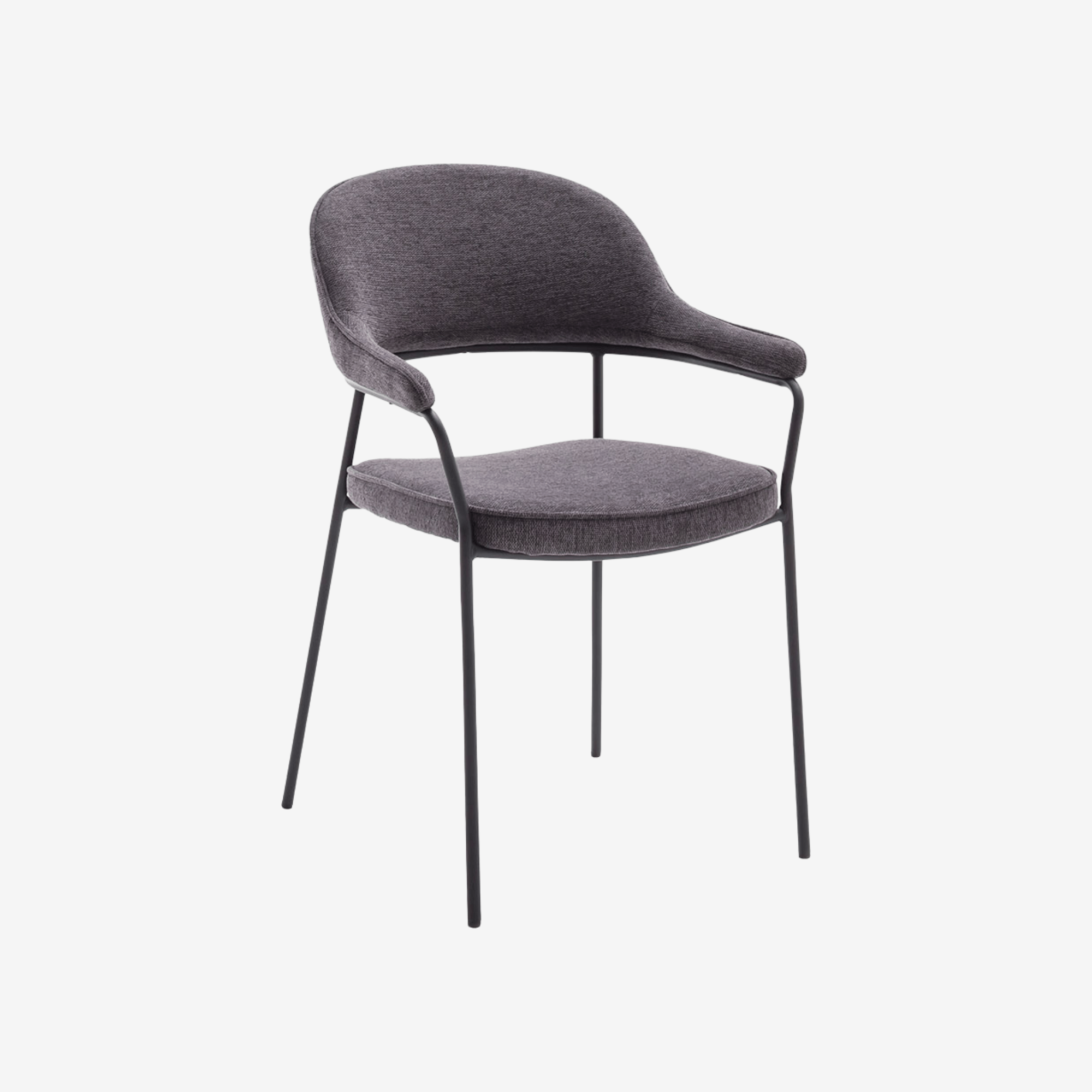 MUSUTO | כיסא מודרני מרופד עם משענת מעוגלת