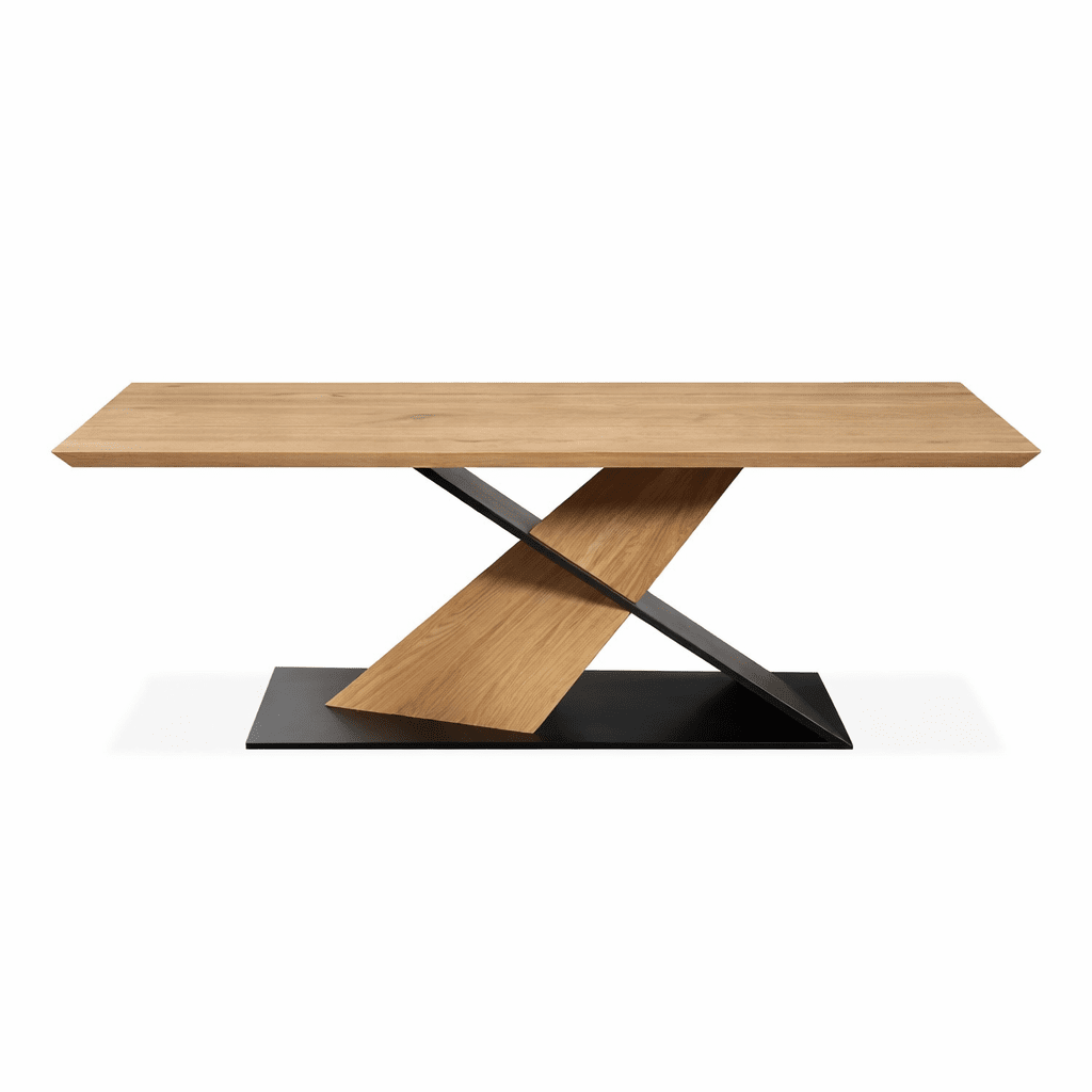 RAGINI | שולחן סלון מלבני מעץ ומתכת, 120/68 ס"מ - KUALA