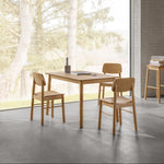 FLARA | שולחן אוכל מלבני 120/80 ס"מ, עד 6 סועדים