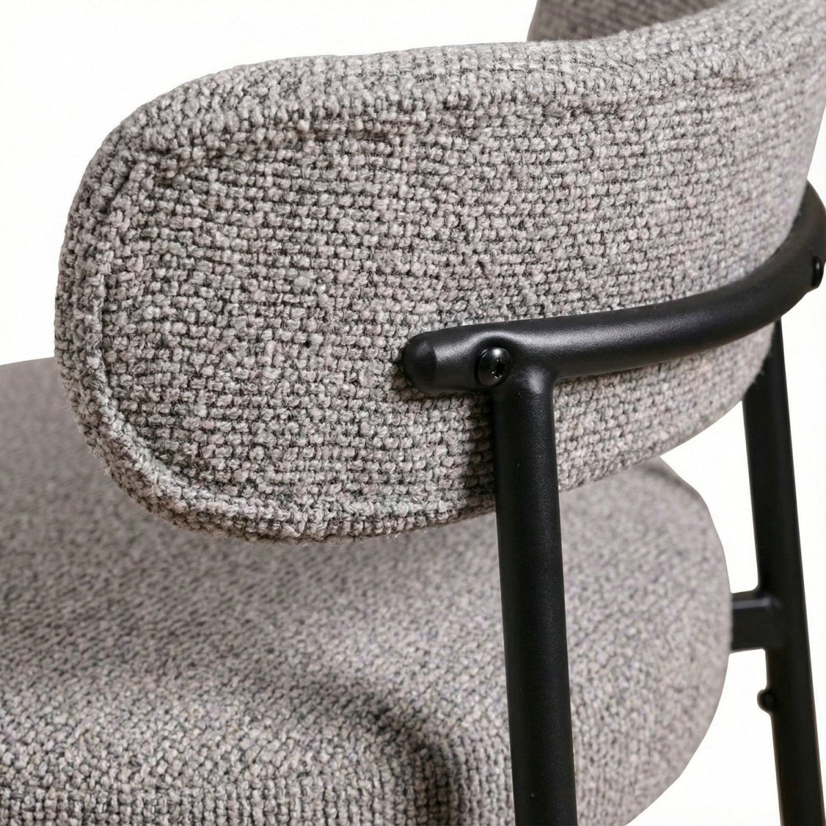 ROLFO | כיסא בר מרופד בבד אריג בשילוב מתכת - KUALA