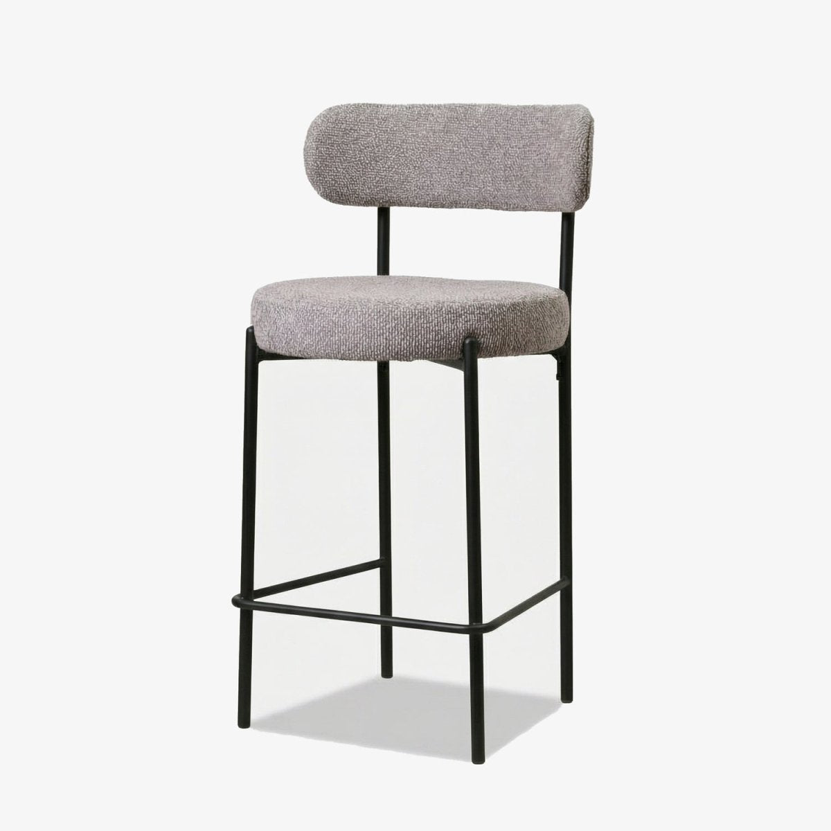 ROLFO | כיסא בר מרופד בבד אריג בשילוב מתכת - KUALA