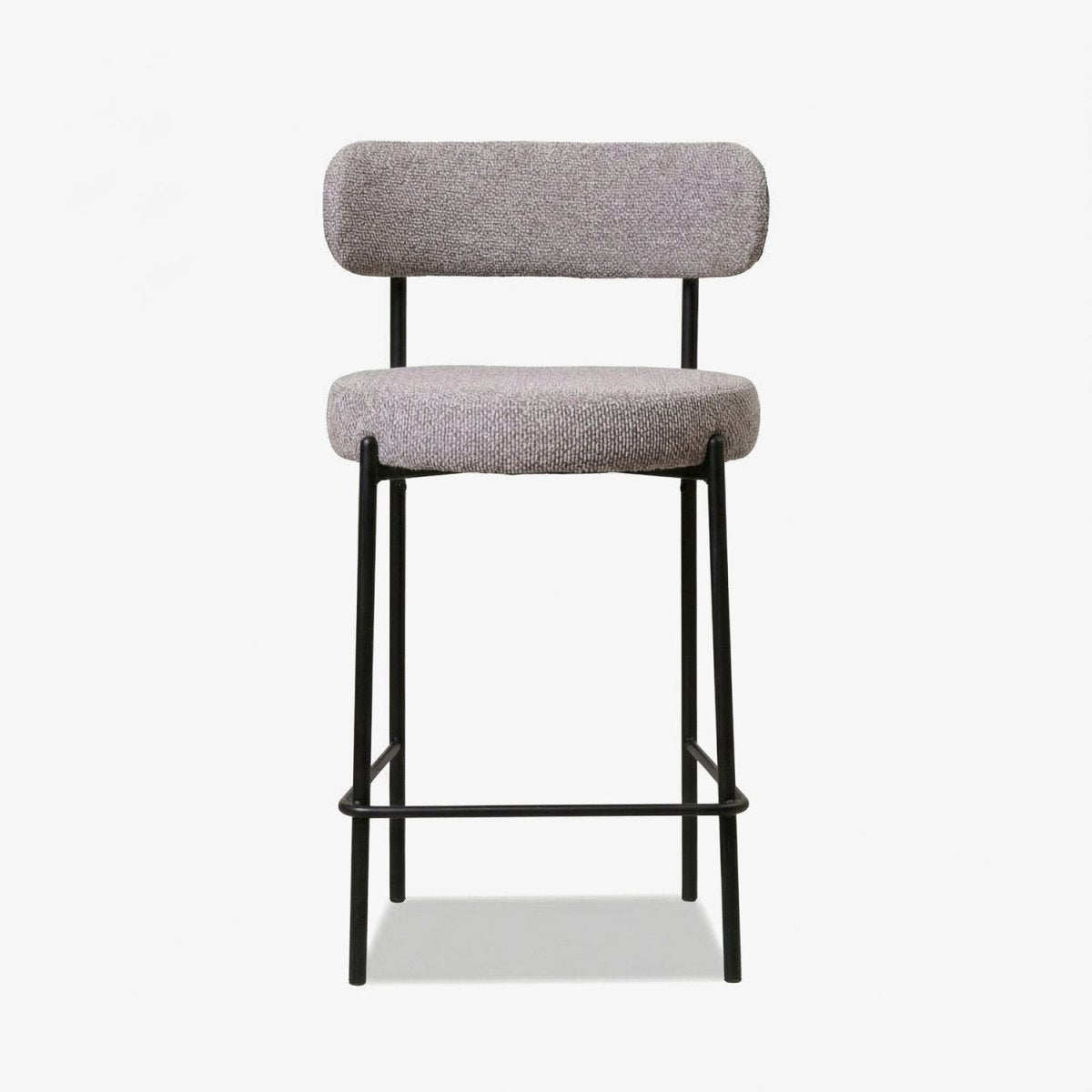 ROLFO | כיסא בר מרופד בבד אריג בשילוב מתכת - KUALA