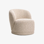 ROLFU | כורסא מעוגלת מרופדת בבד אריג - KUALA