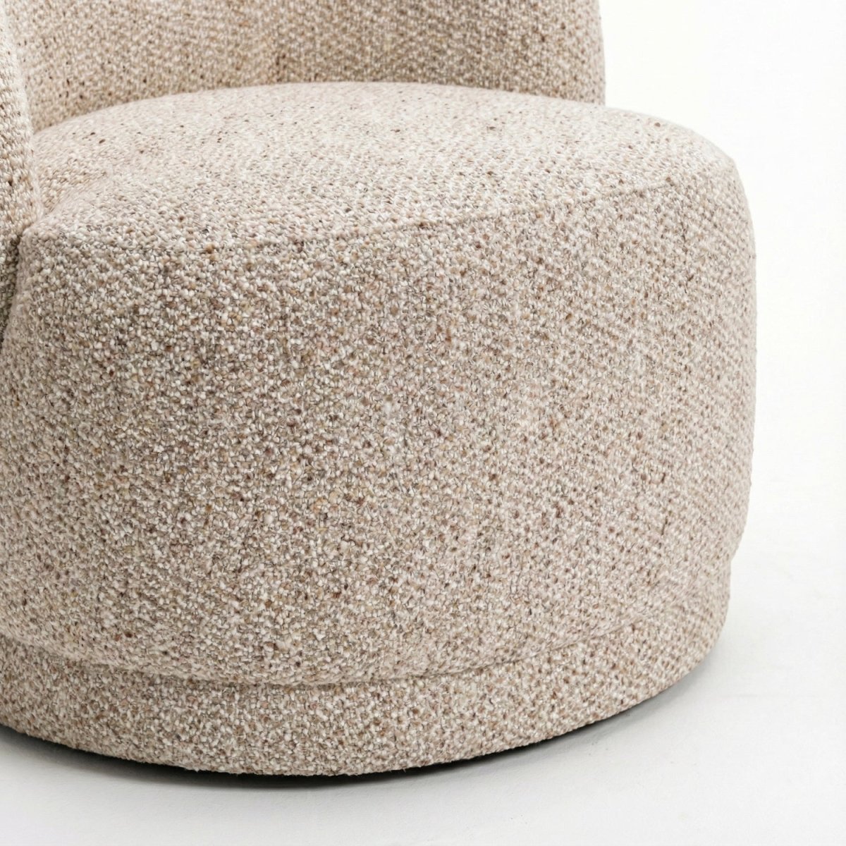 ROLFU | כורסא מעוגלת מרופדת בבד אריג - KUALA