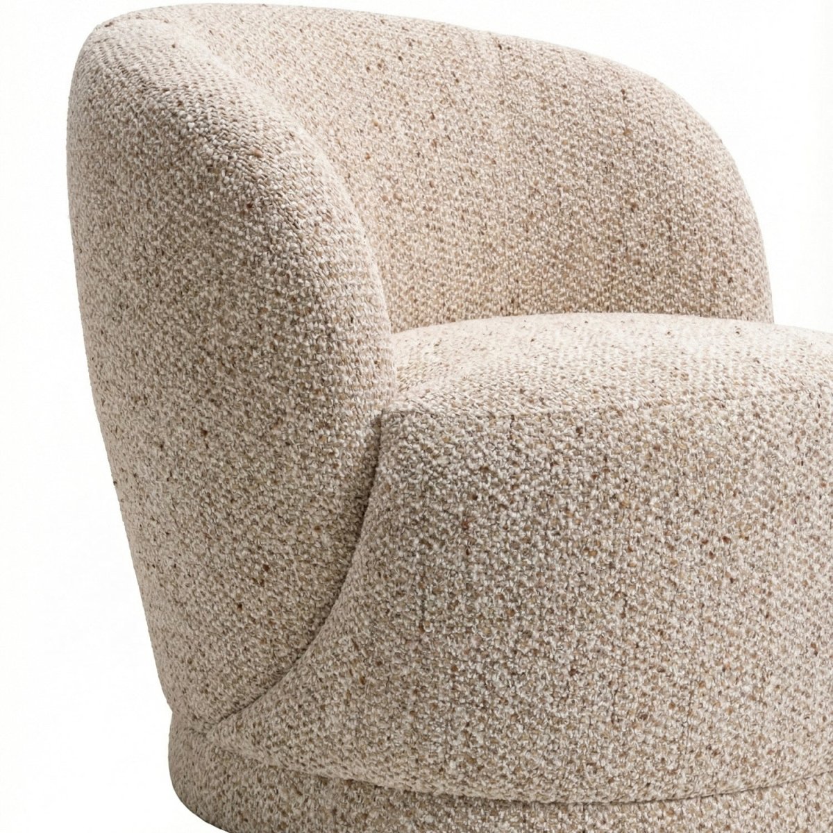 ROLFU | כורסא מעוגלת מרופדת בבד אריג - KUALA