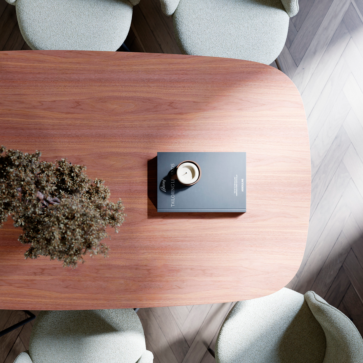 QUBICA | שולחן אוכל אובלי 220/110 ס"מ, עד 10 סועדים