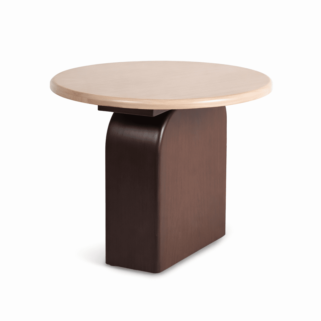 RUNASA | שולחן סלון עגול מעץ מנגו מלא, קוטר 60 ס"מ - KUALA