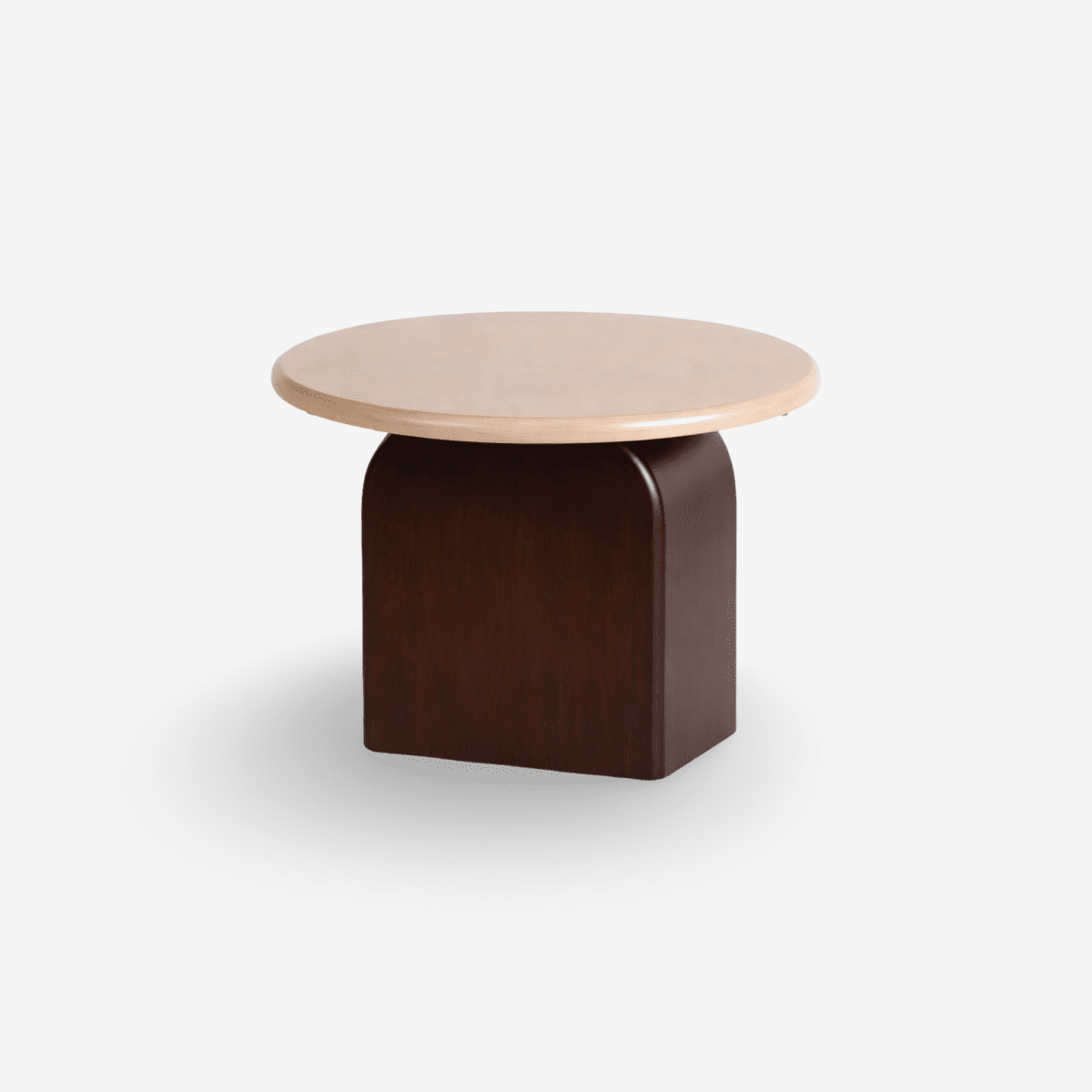 RUNASA | שולחן סלון עגול מעץ מנגו מלא, קוטר 60 ס"מ - KUALA