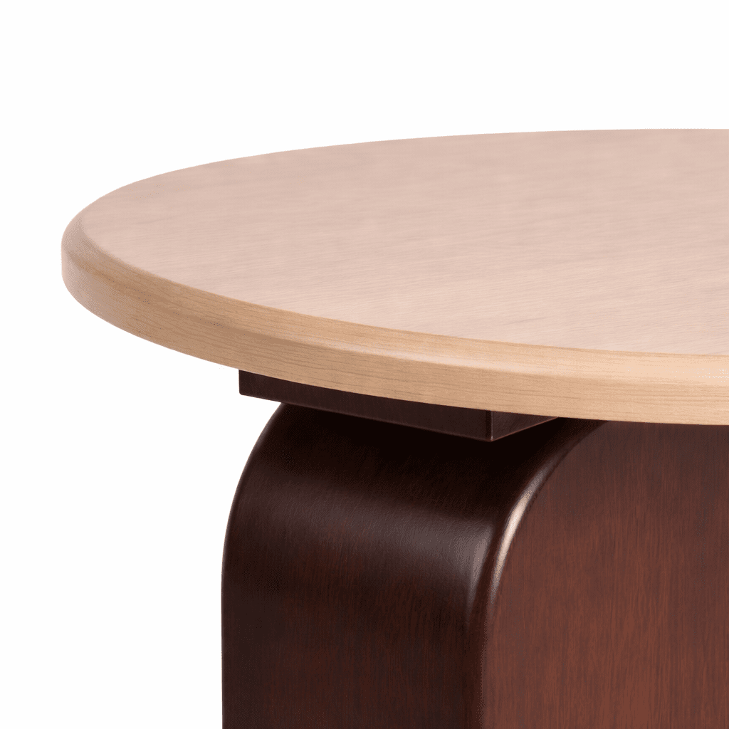 RUNASA | שולחן סלון עגול מעץ מנגו מלא, קוטר 60 ס"מ - KUALA