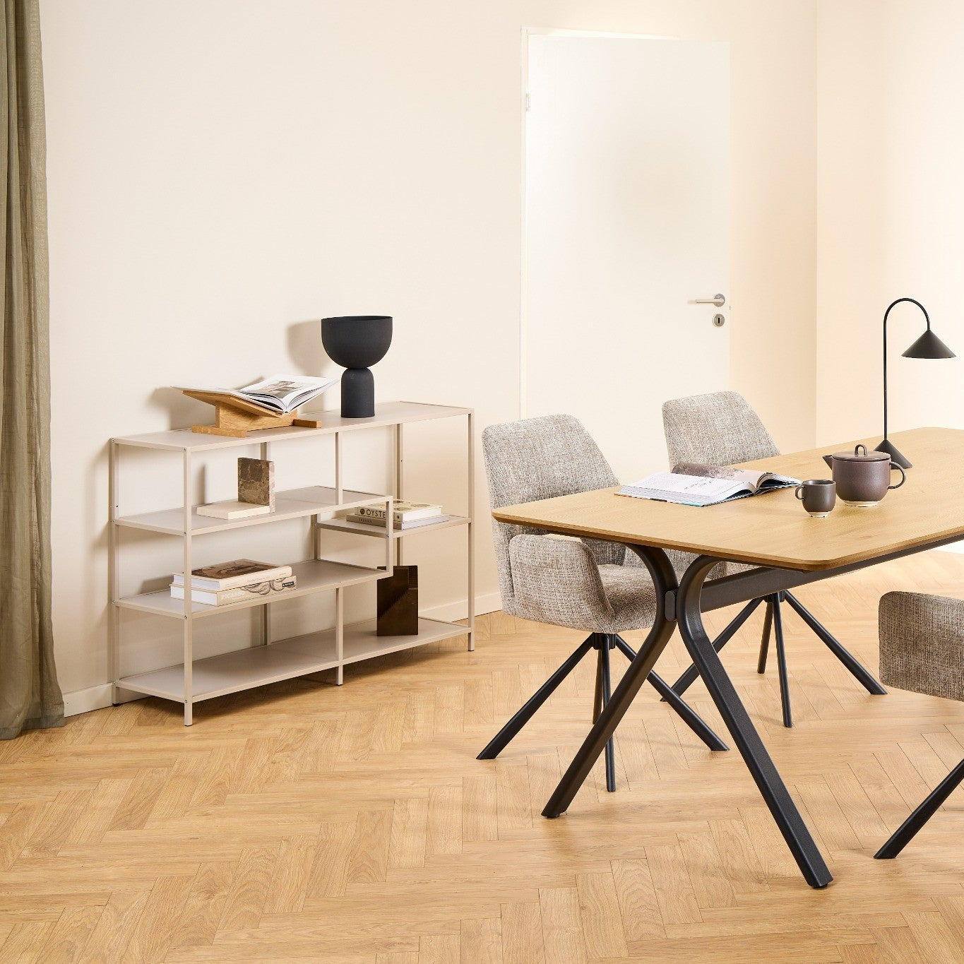 DUNE | שידת מדפים ממתכת, עם מדפים פתוחים - KUALA