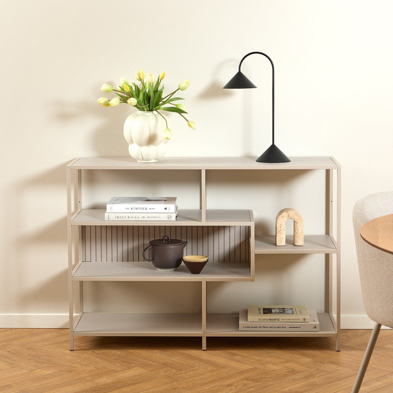 FROSTER | שידת מדפים ממתכת, עם מדפים פתוחים - KUALA