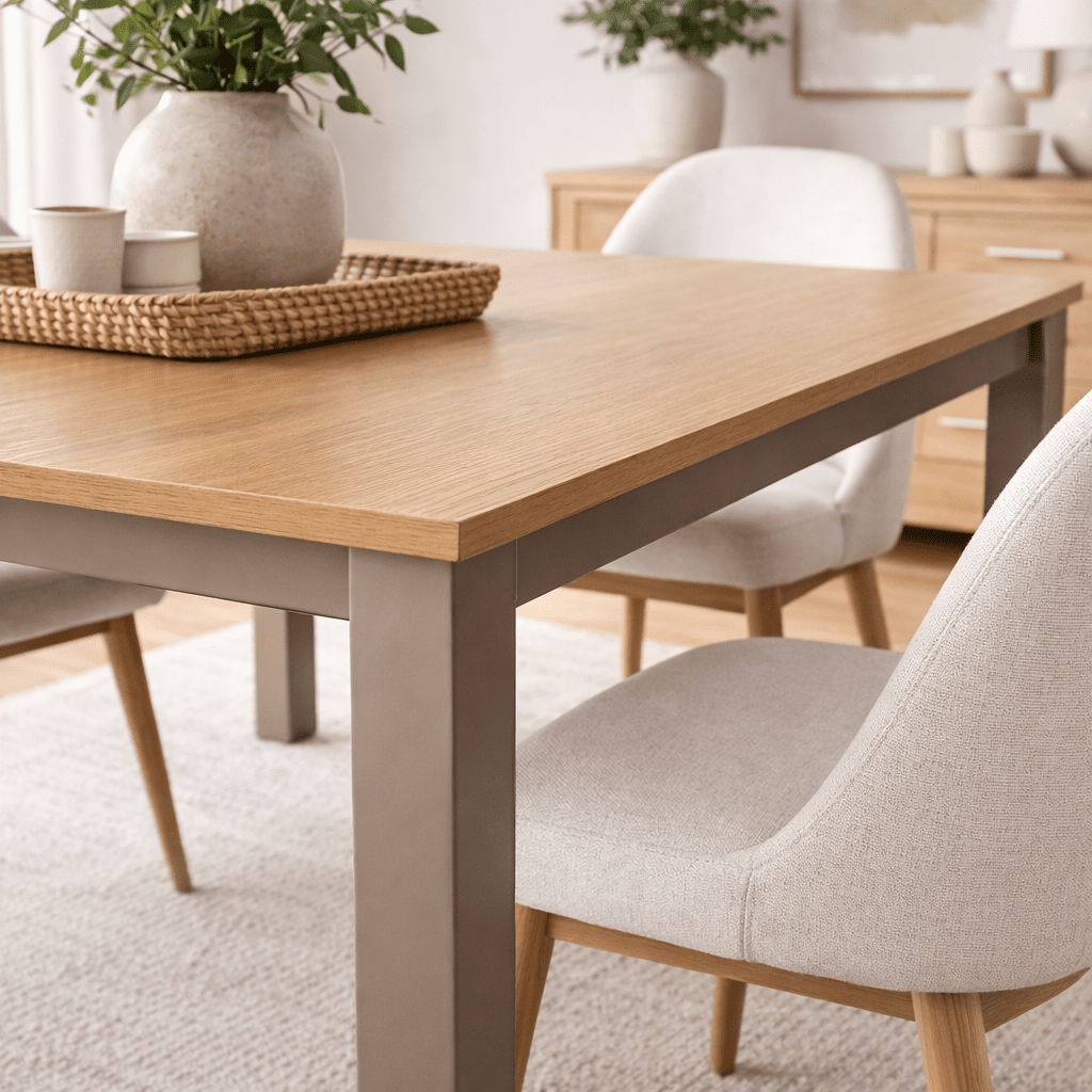 SIGRUN | שולחן אוכל מלבני 140/80 ס"מ, נפתח ל - 200 ס"מ עד 8 סועדים - KUALA