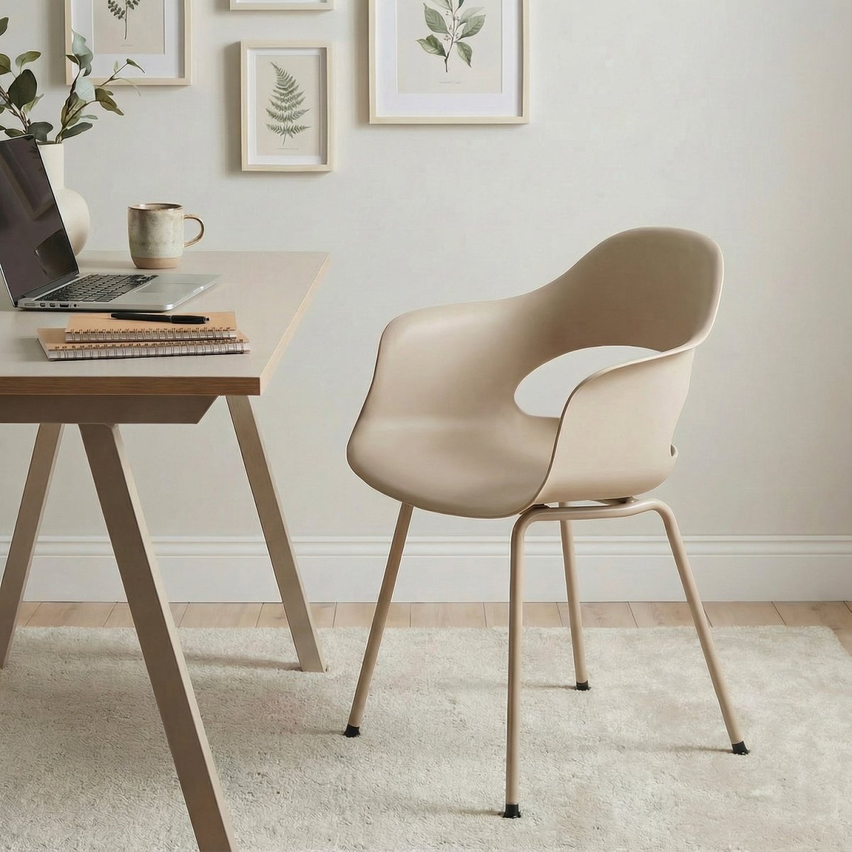 SIVOTEK | כיסא אוכל פולימרי מעוצב בסגנון מעוגל - KUALA