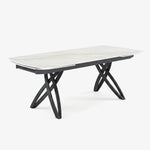 BERGLY | שולחן אוכל מלבני 200/95 ס"מ, נפתח ל-300 ס"מ, עד 14 סועדים